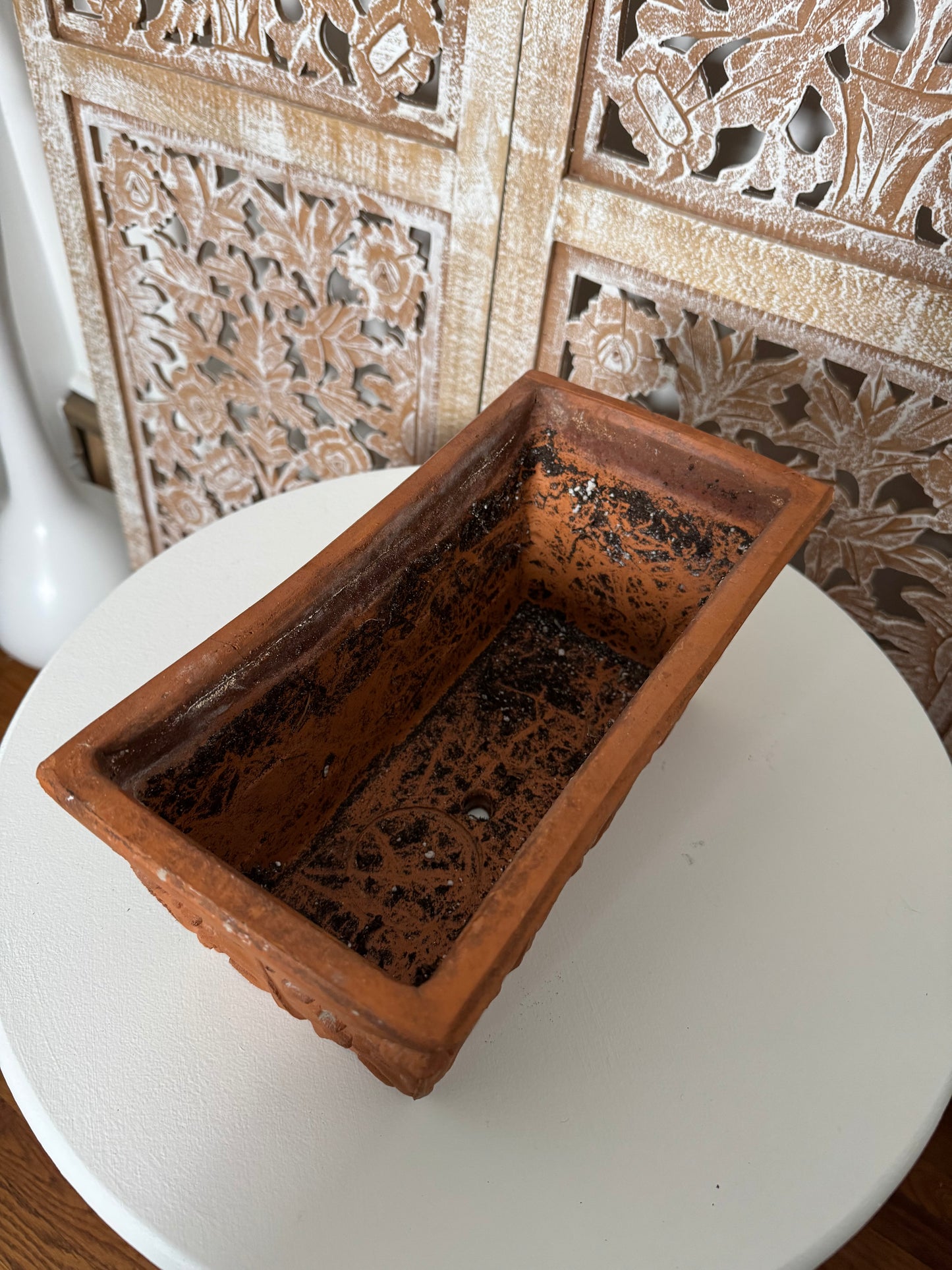 Rectangular Vintage Terracotta Planter