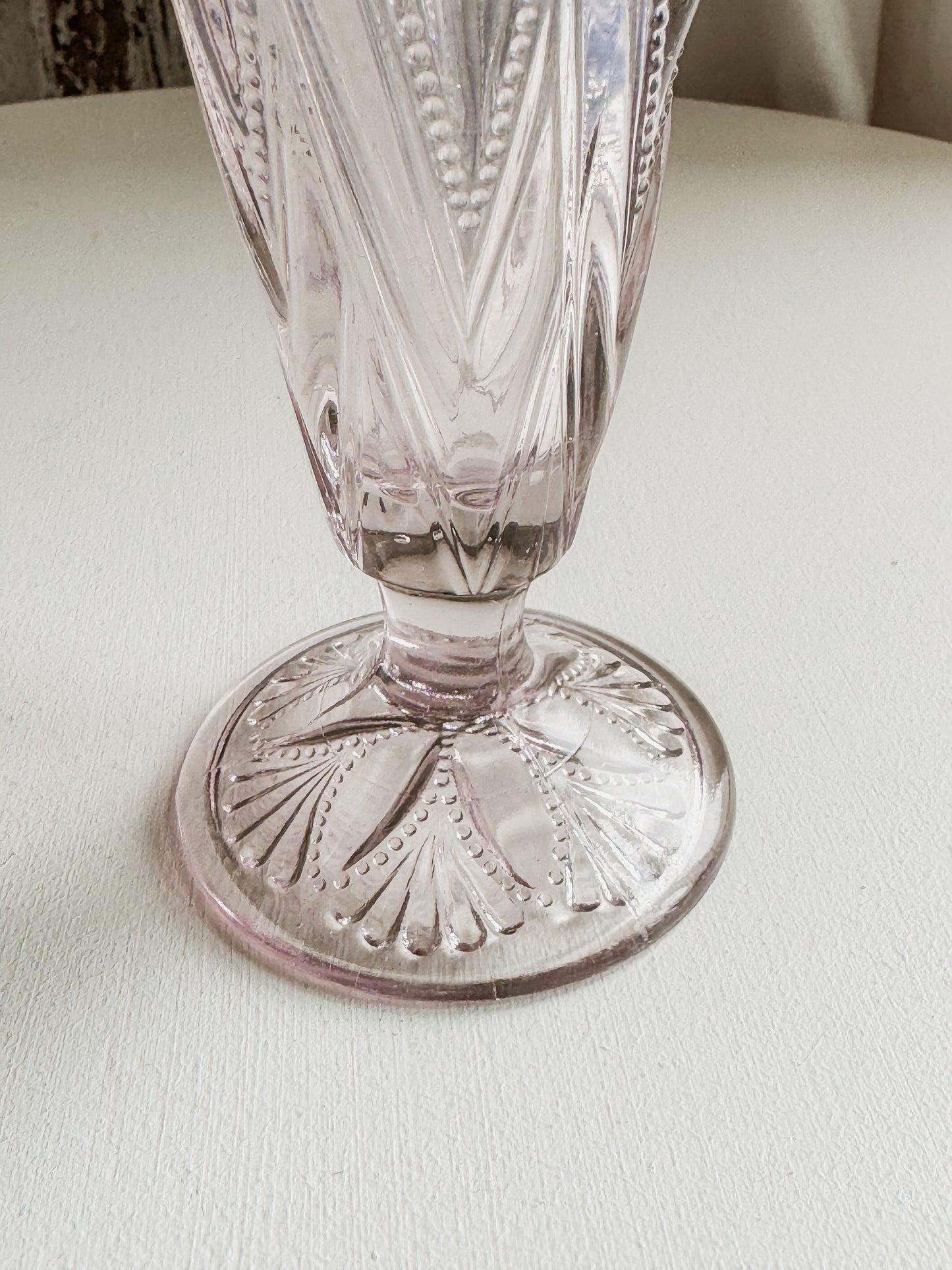 Manganese Crystal Footed Vase
