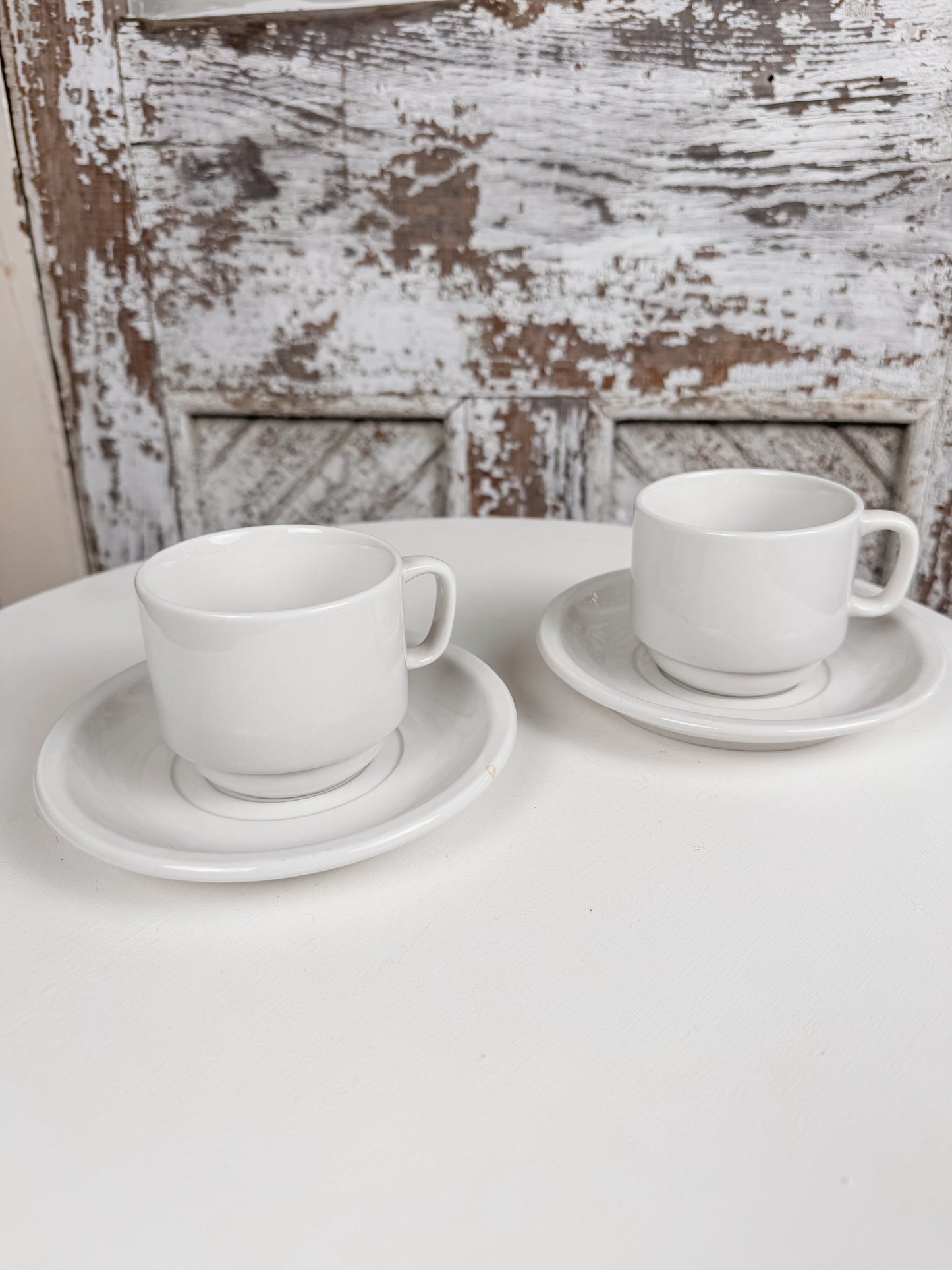 White Coffe Cups