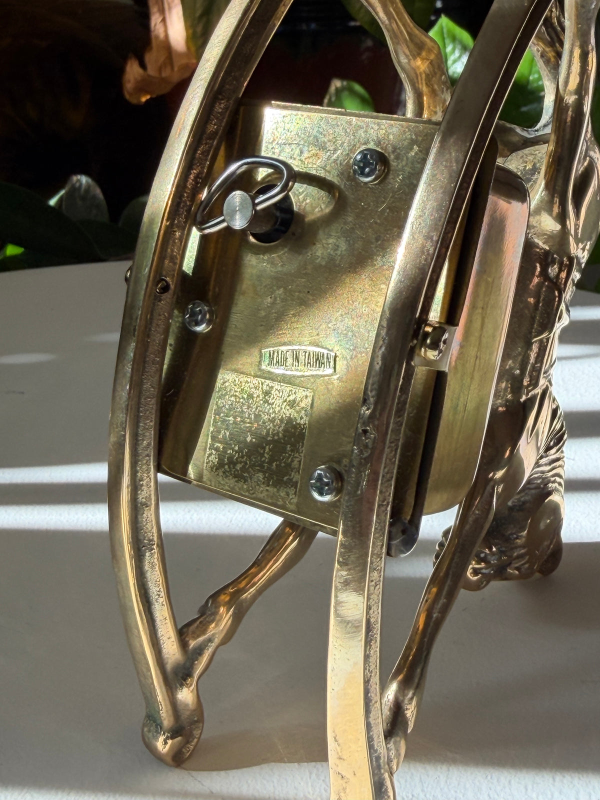 Brass Rocking Unicorn Music Box