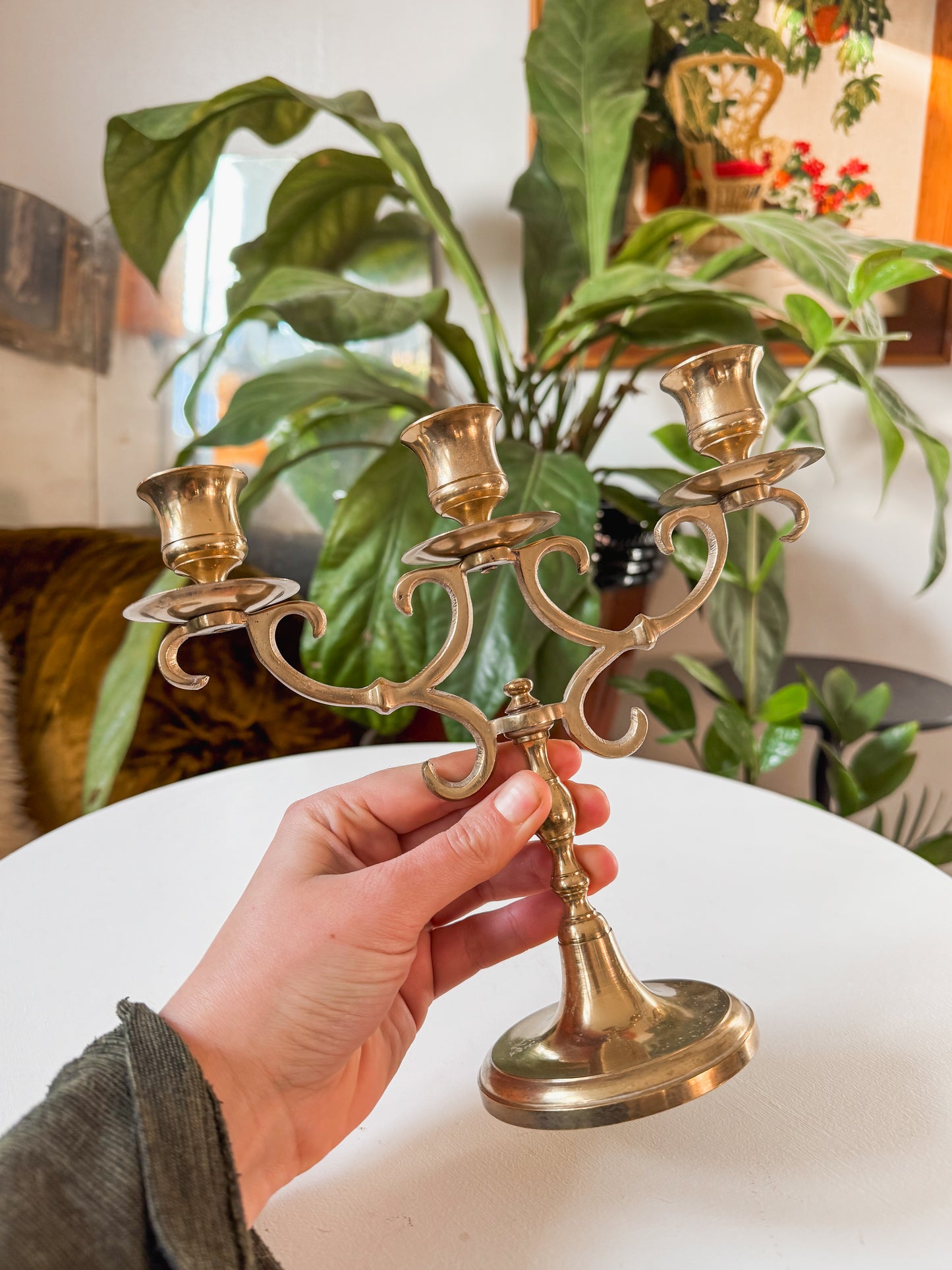 Baldwin Brass 3 Arm Candelabra