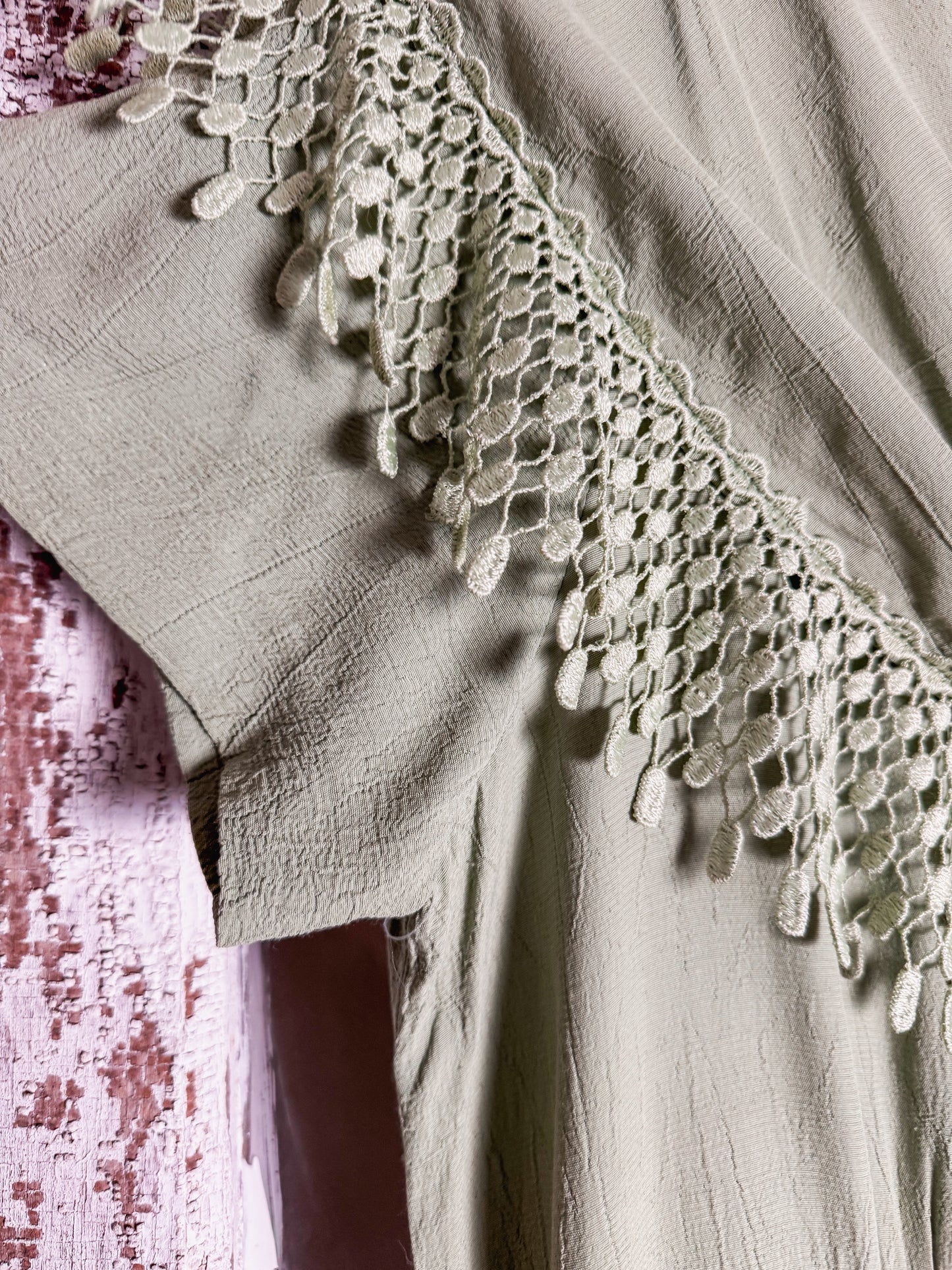 Light Green Prairie Style Dress