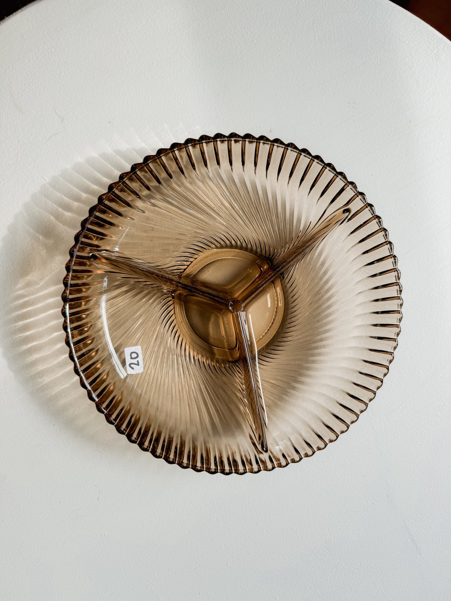 Smokey Spiral Divider Snack Dish