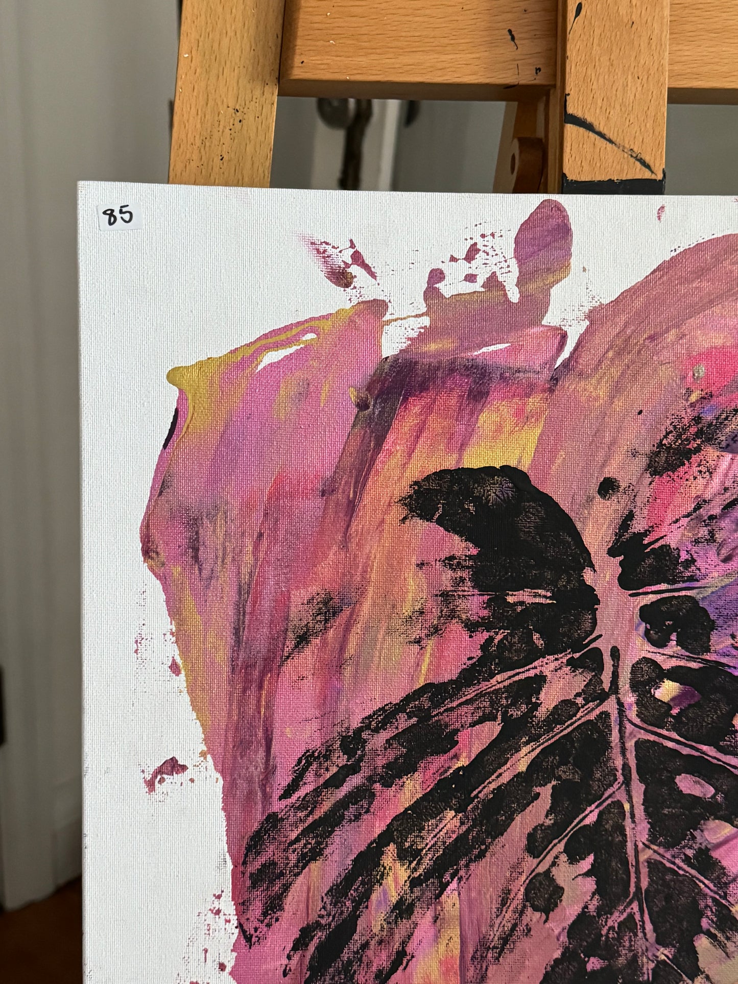 Monstera Leaf Stamp Abstract A