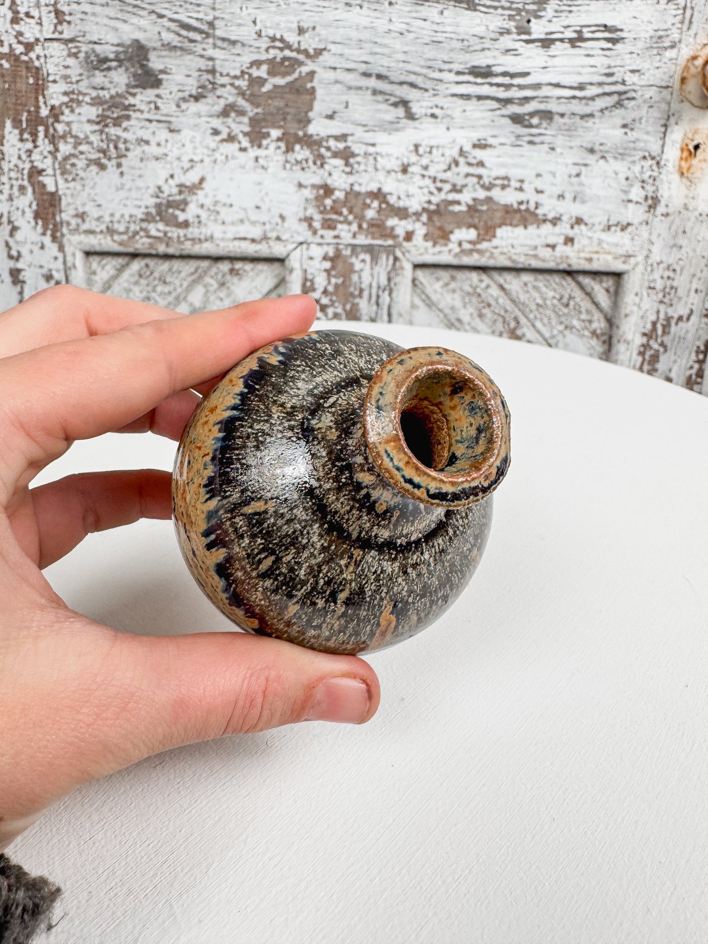 Pottery Bud Vase