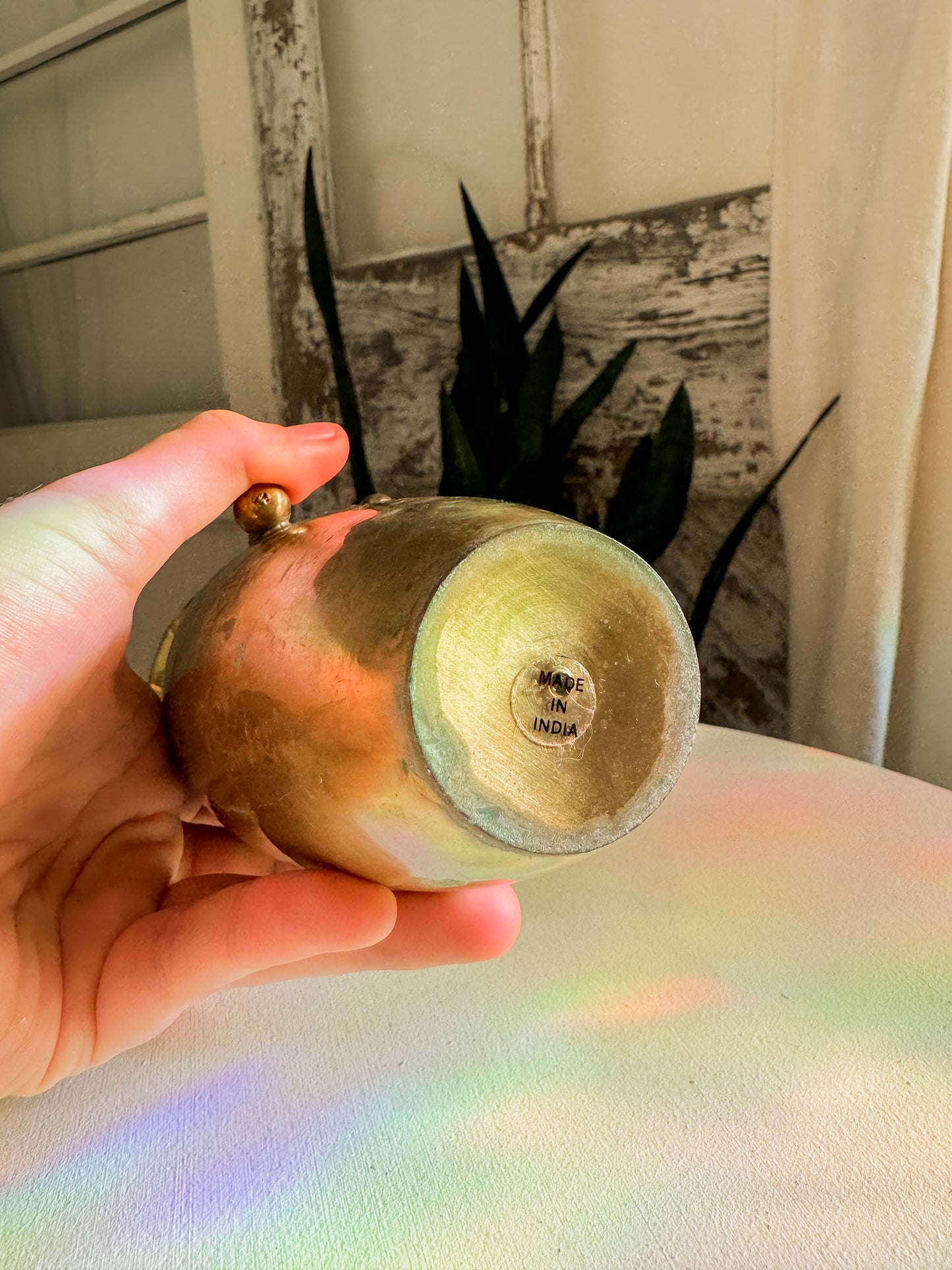 Brass Rope Vase