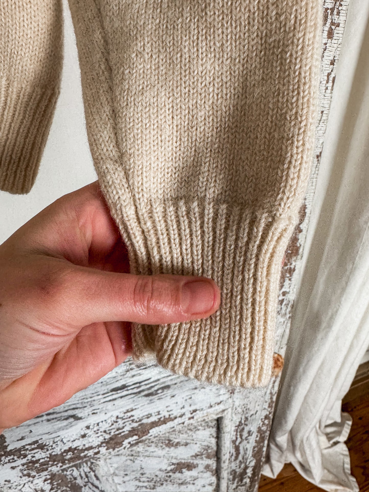 Cozy Floral Wool Sweater