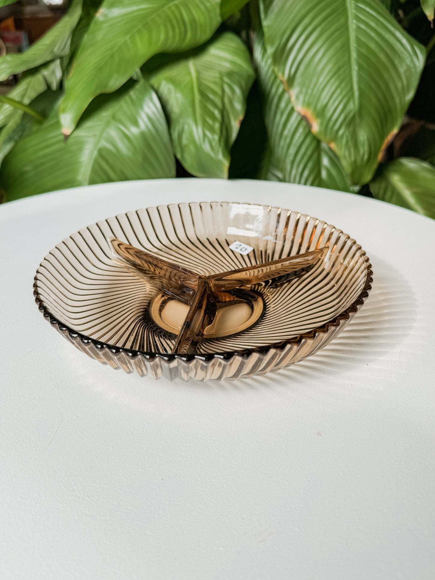 Smokey Spiral Divider Snack Dish