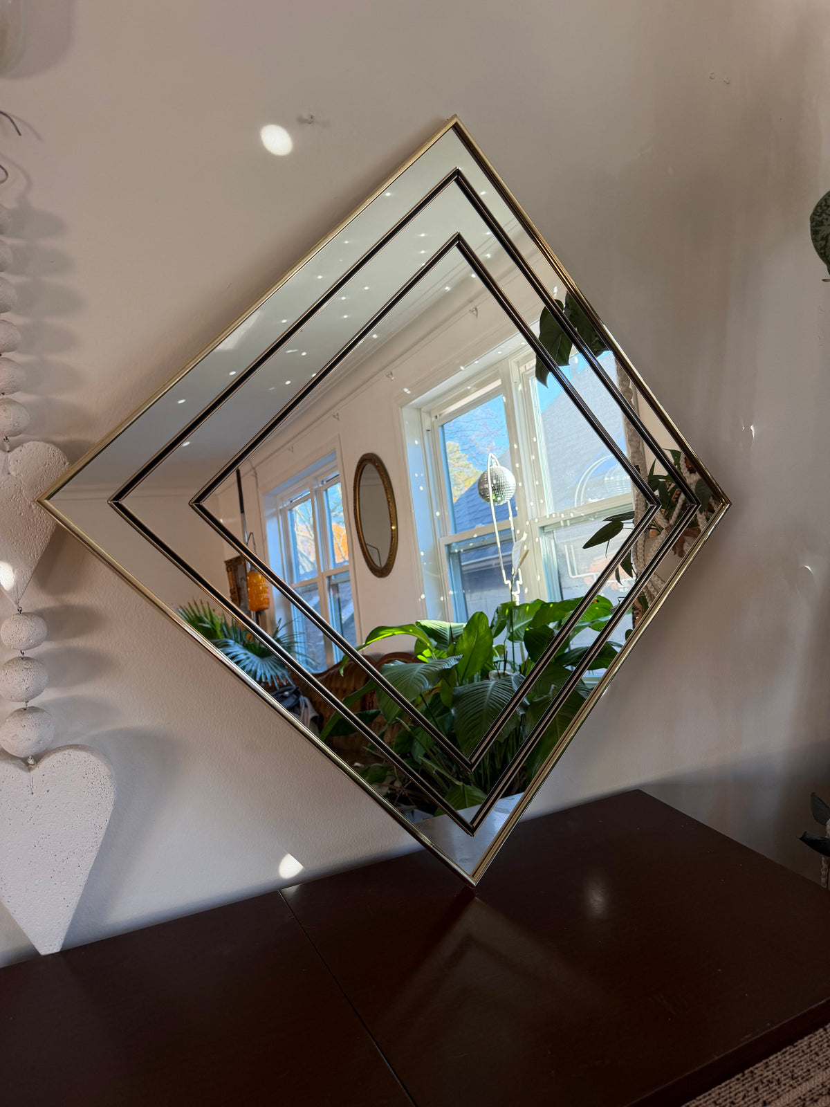 Hollywood Regency Style Geometric Mirror