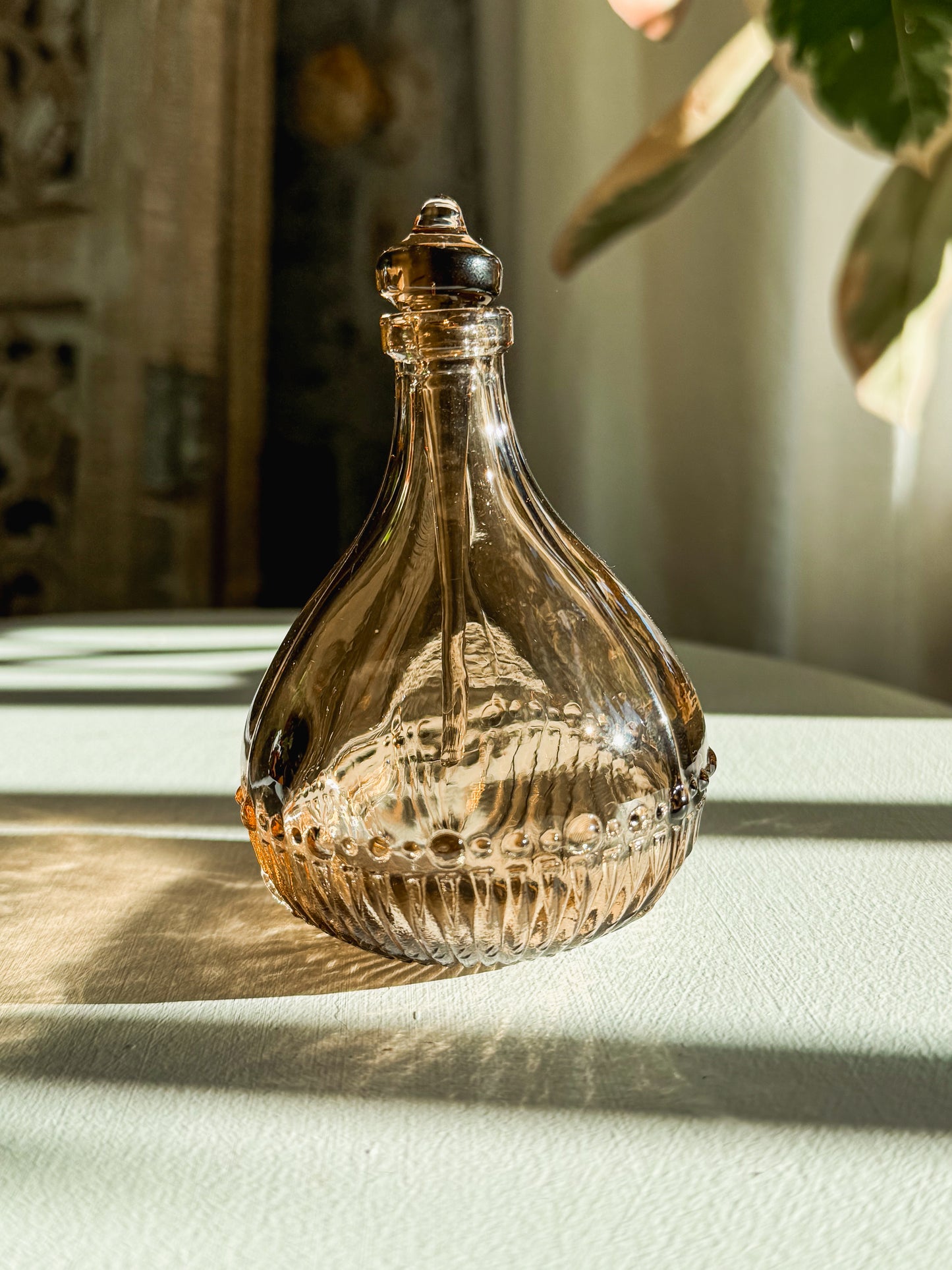 1960/1970s Smokey Glass Perfume Bottle