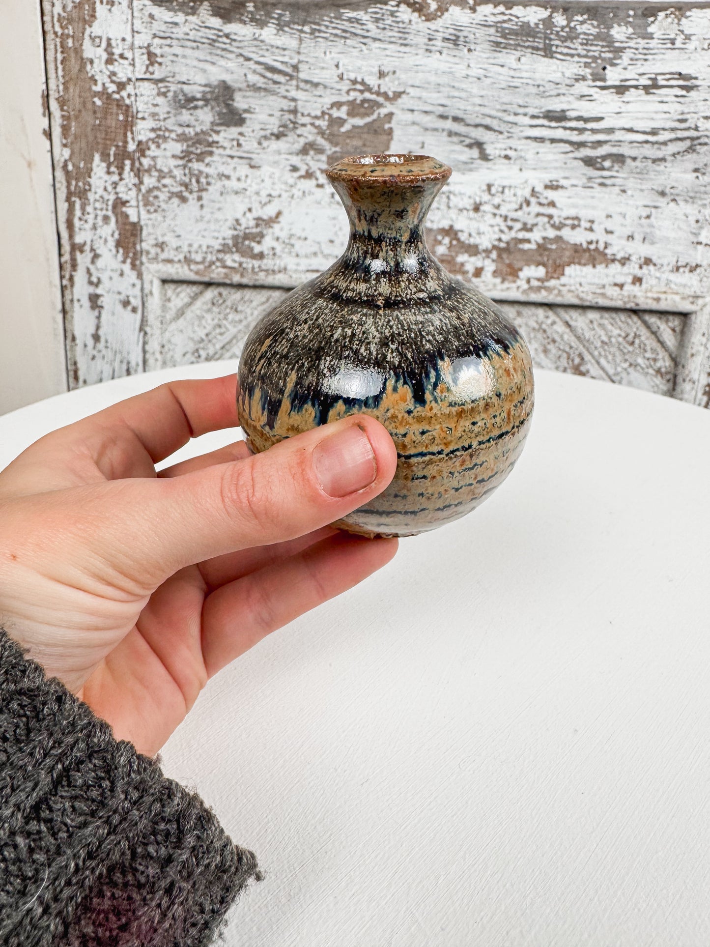 Pottery Bud Vase