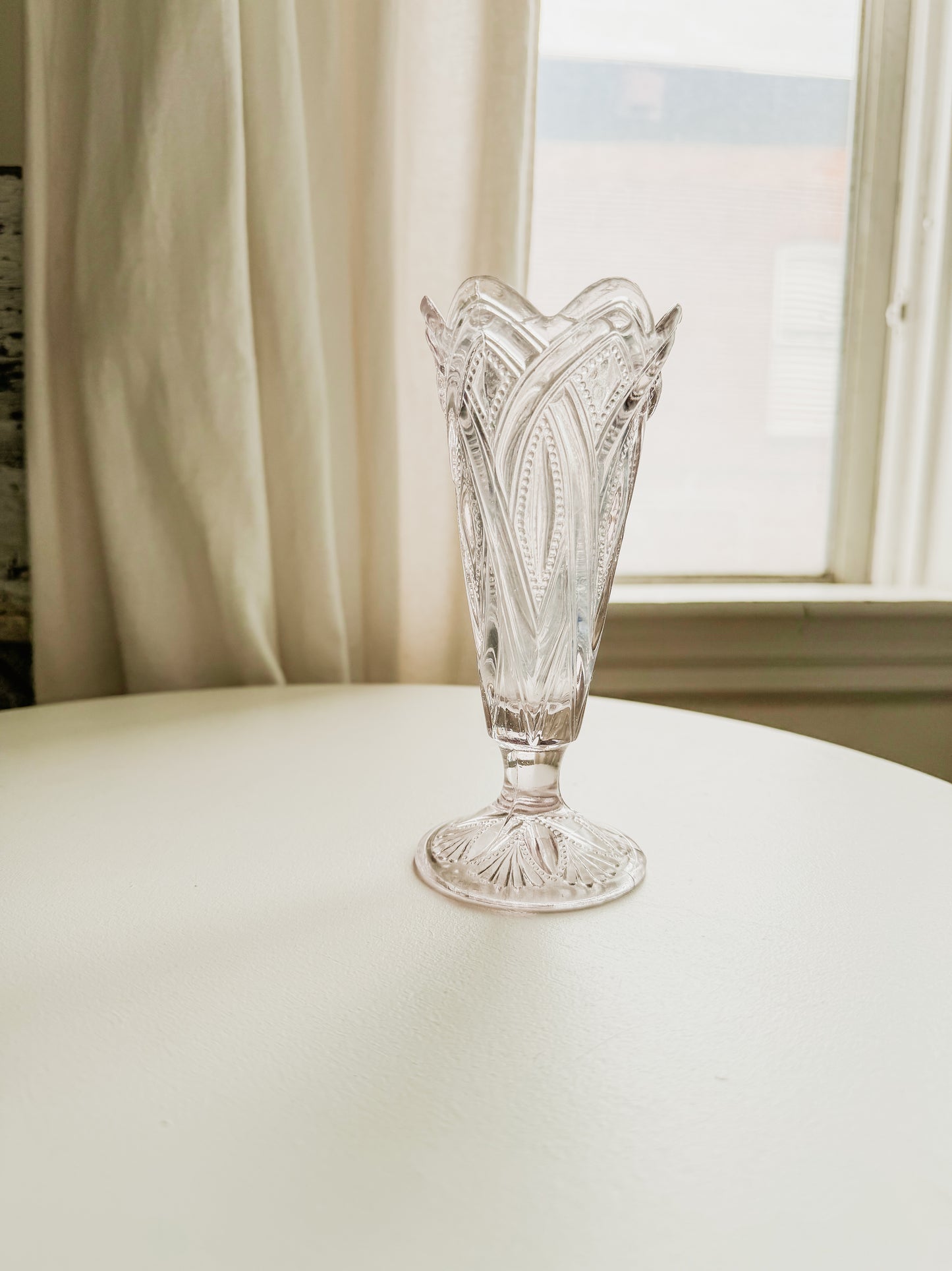 Manganese Crystal Footed Vase
