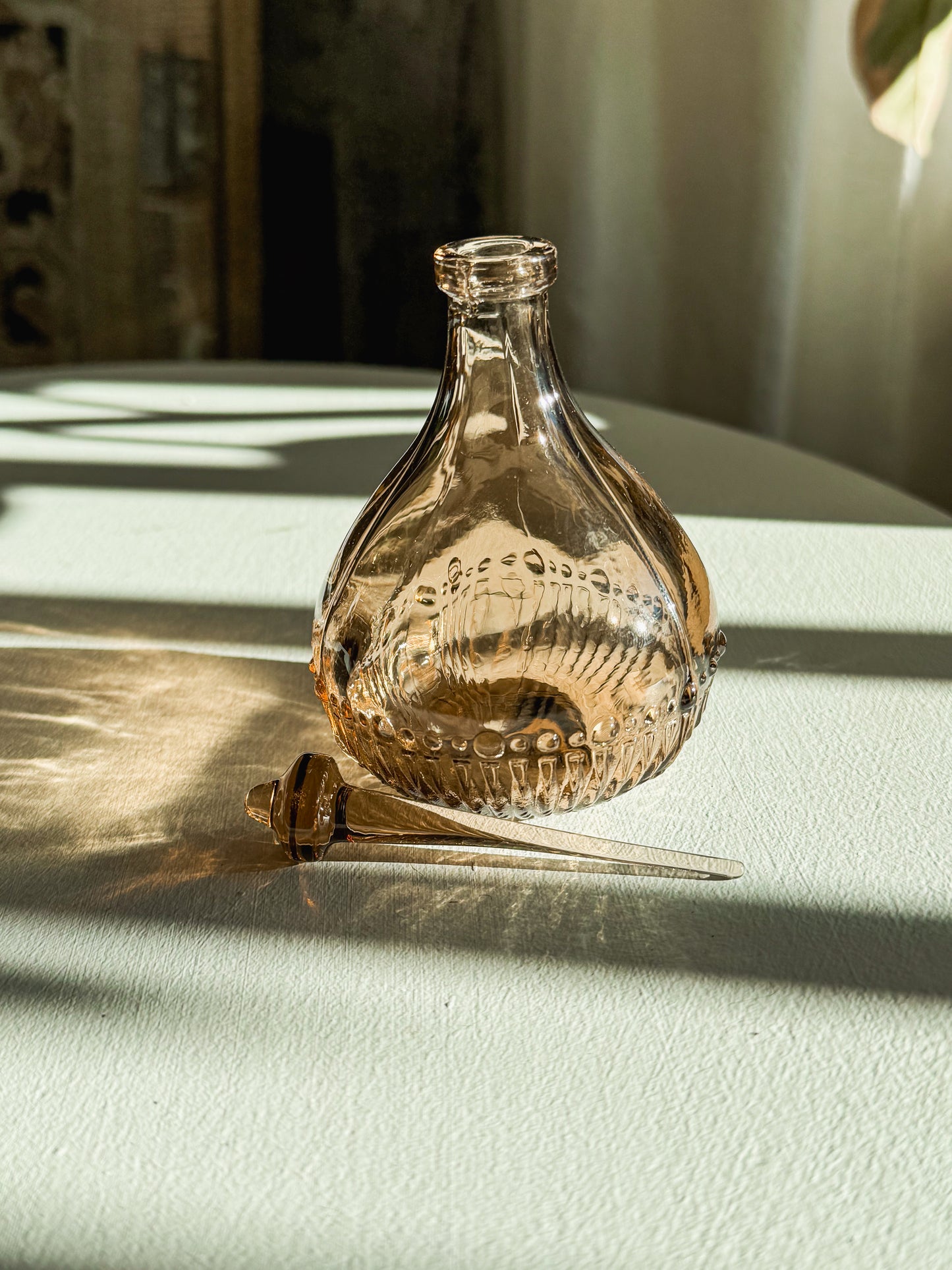 1960/1970s Smokey Glass Perfume Bottle