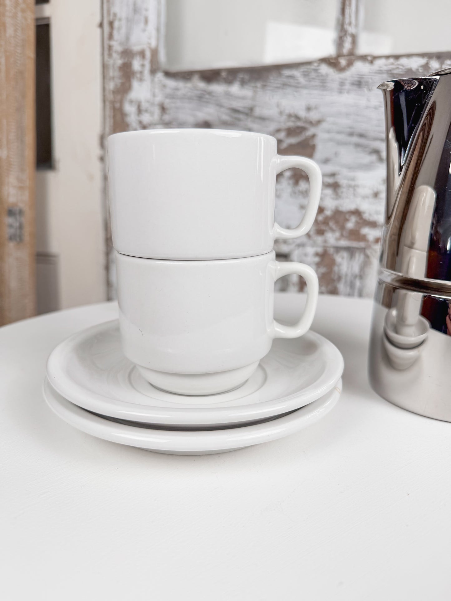 White Coffe Cups