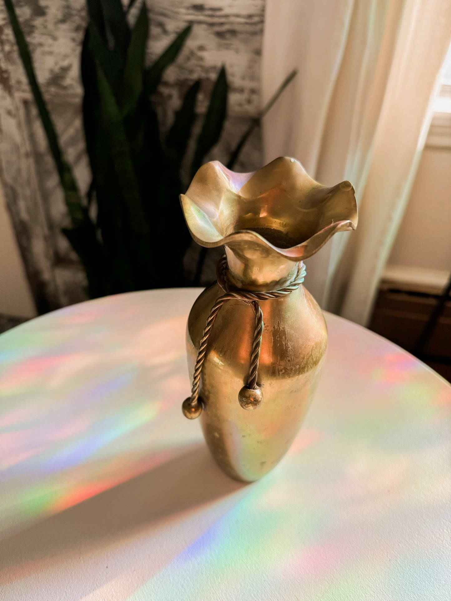 Brass Rope Vase