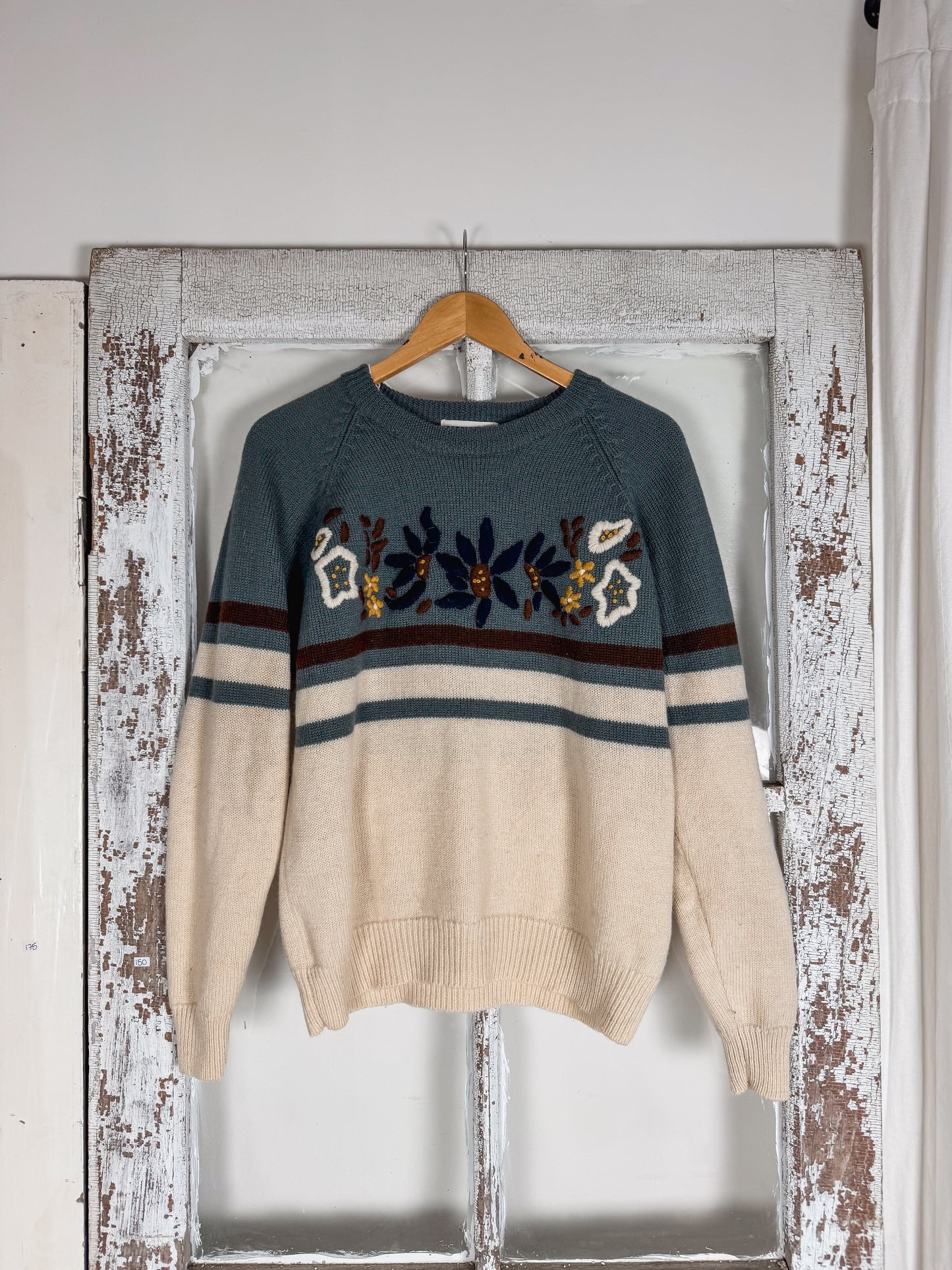 Cozy Floral Wool Sweater