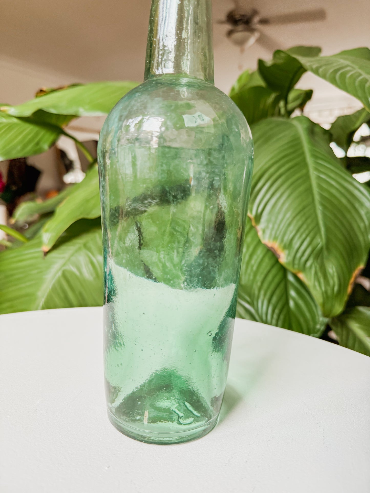 Aqua Glass Bottle/Vase