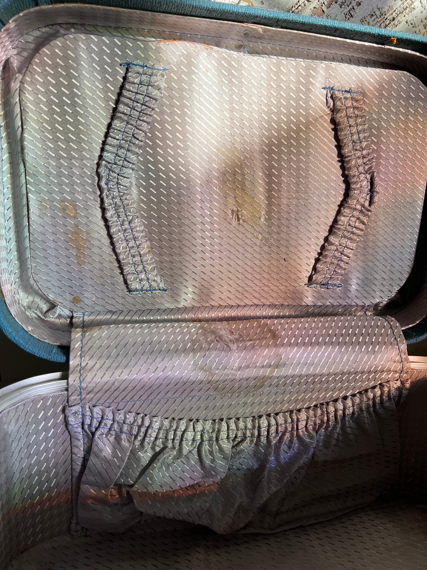 Vintage Blue Makeup Case