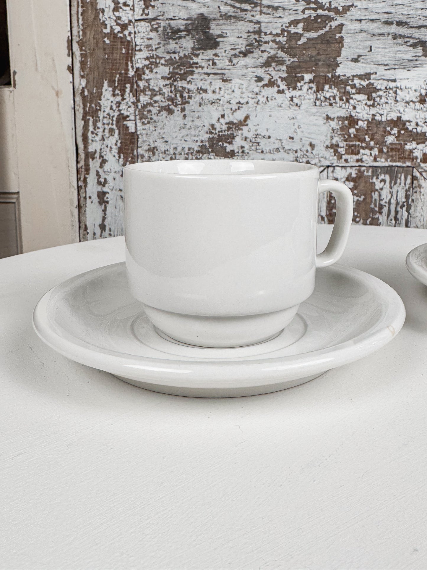 White Coffe Cups