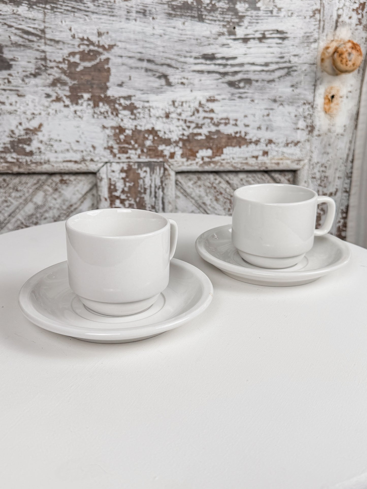 White Coffe Cups