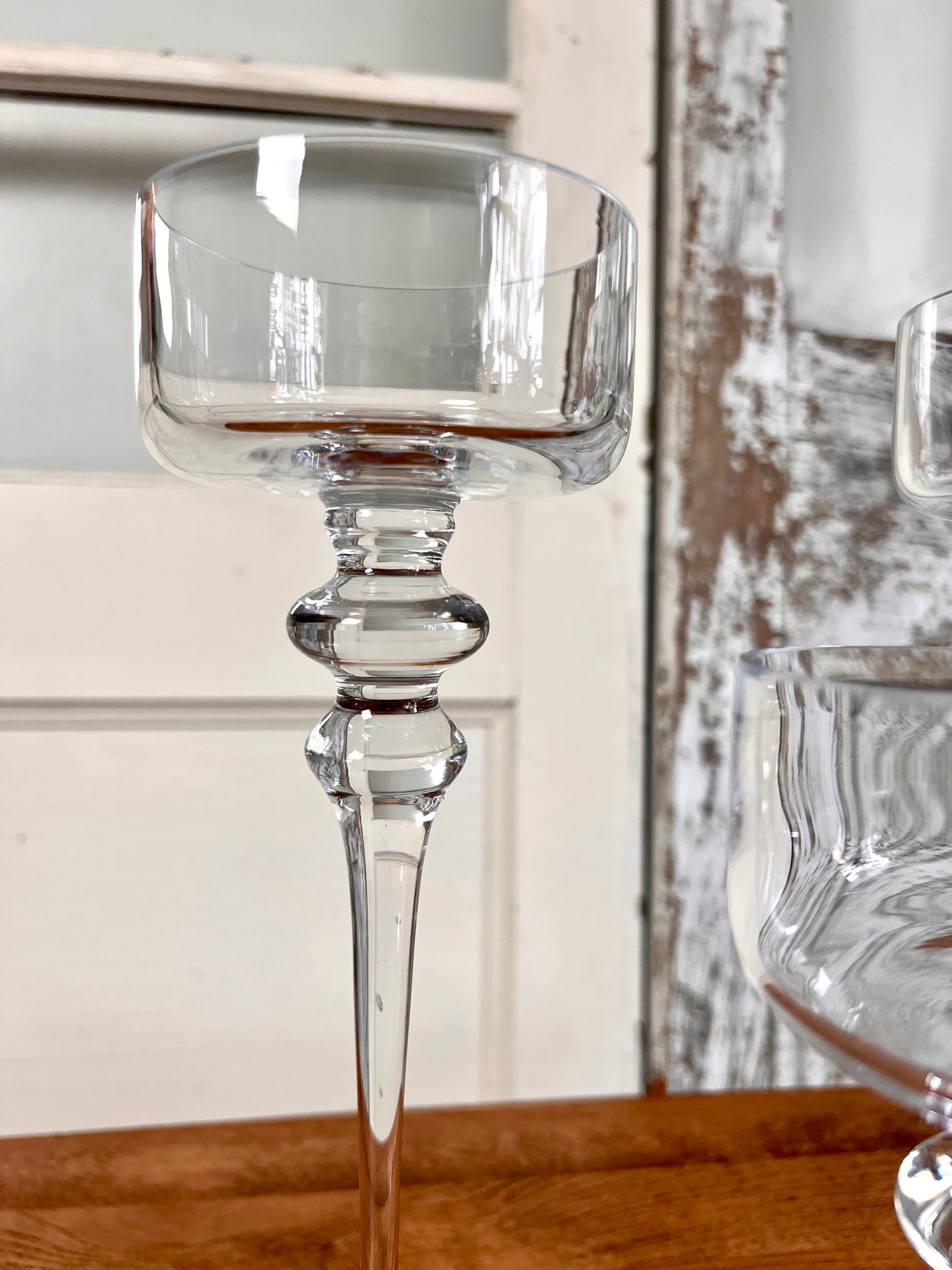 Pre-loved Glass Candle Holders