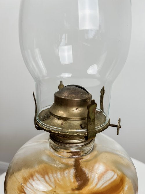 Large Vintage Oil Lamp