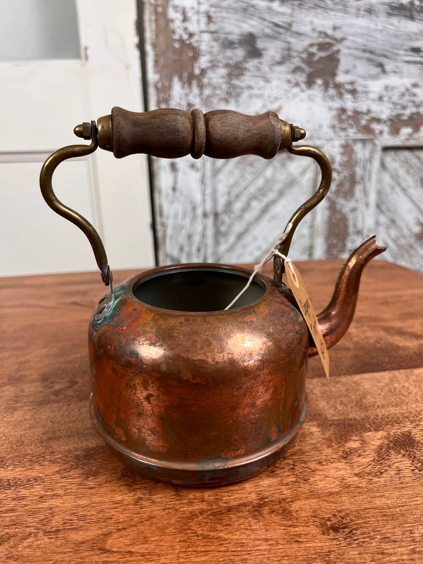 Antique Copper Teapot