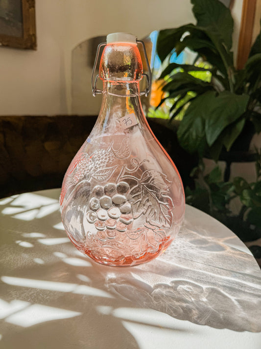 Jus de Fruits Pink Glass Jug