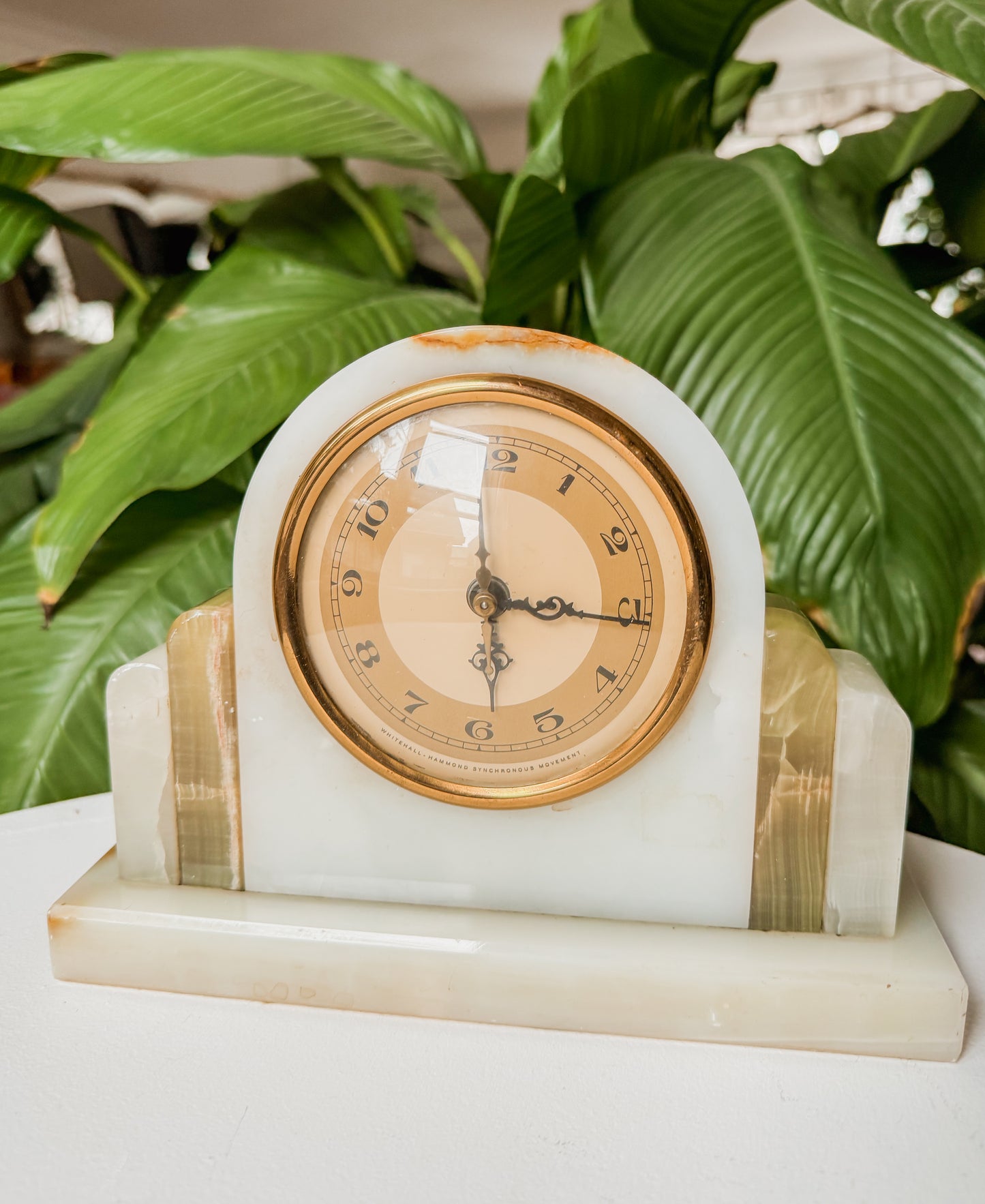 Onyx Marble Clock