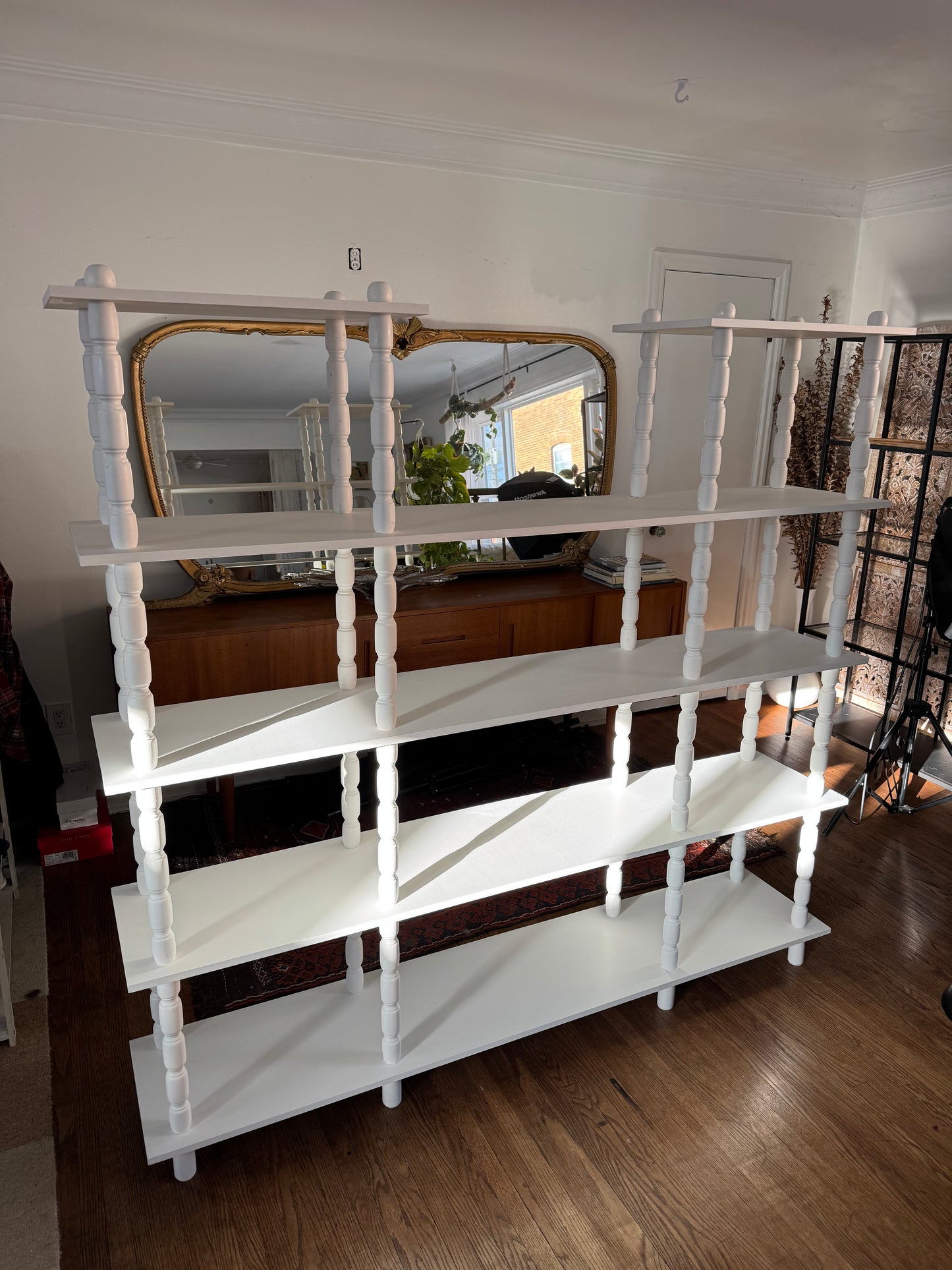 MCM Refinished White Shelf