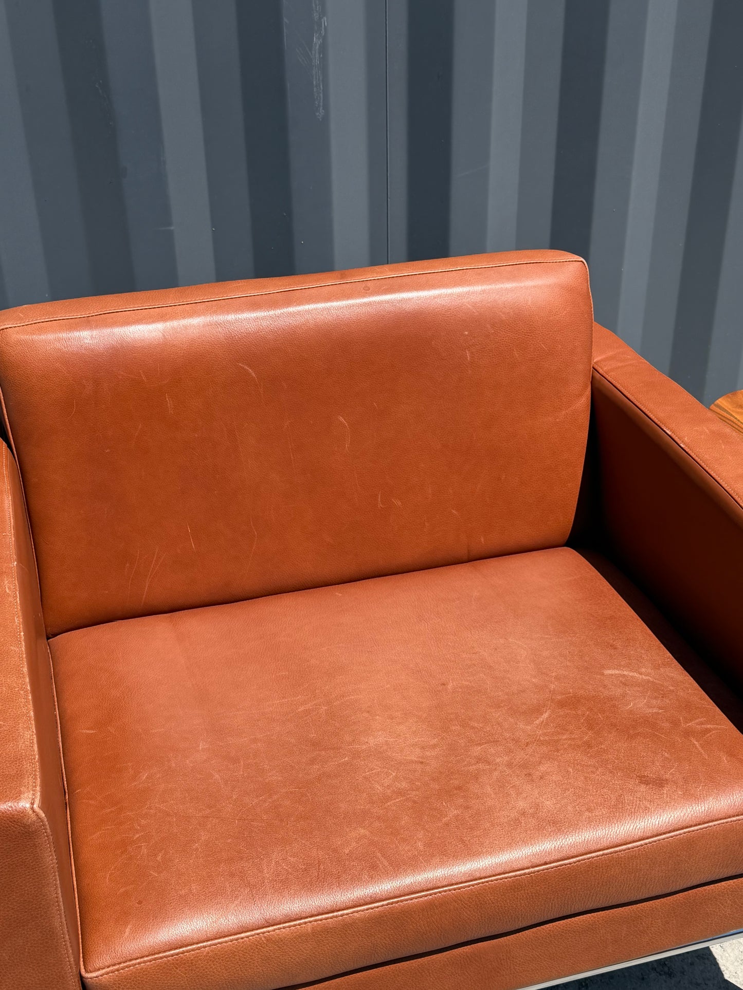 Reimagined MCM Leather Lounge Chair
