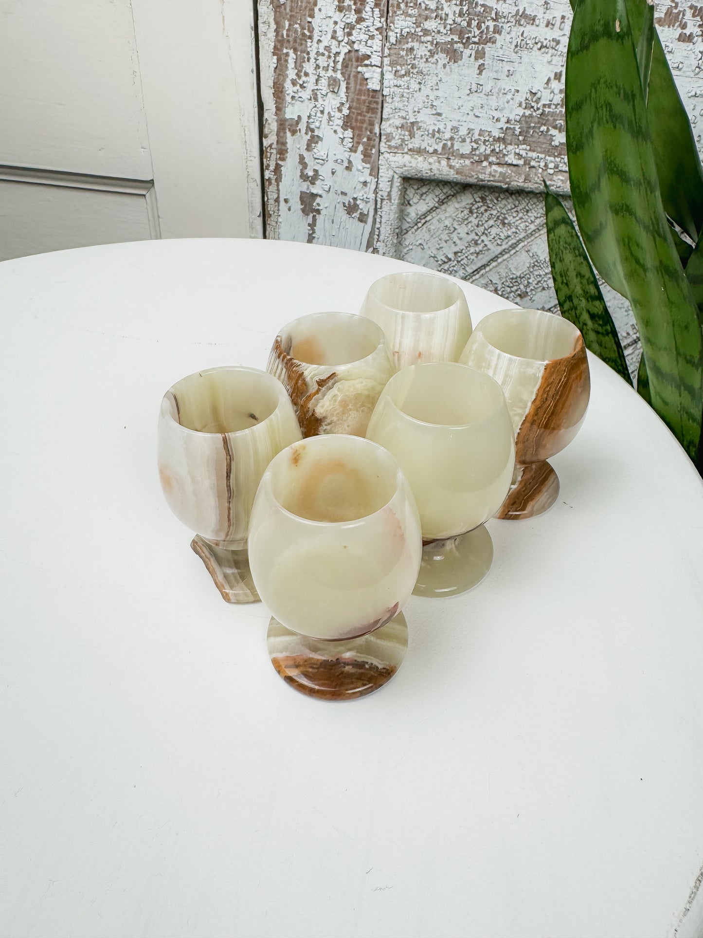 Onyx Marble Shot Glasses