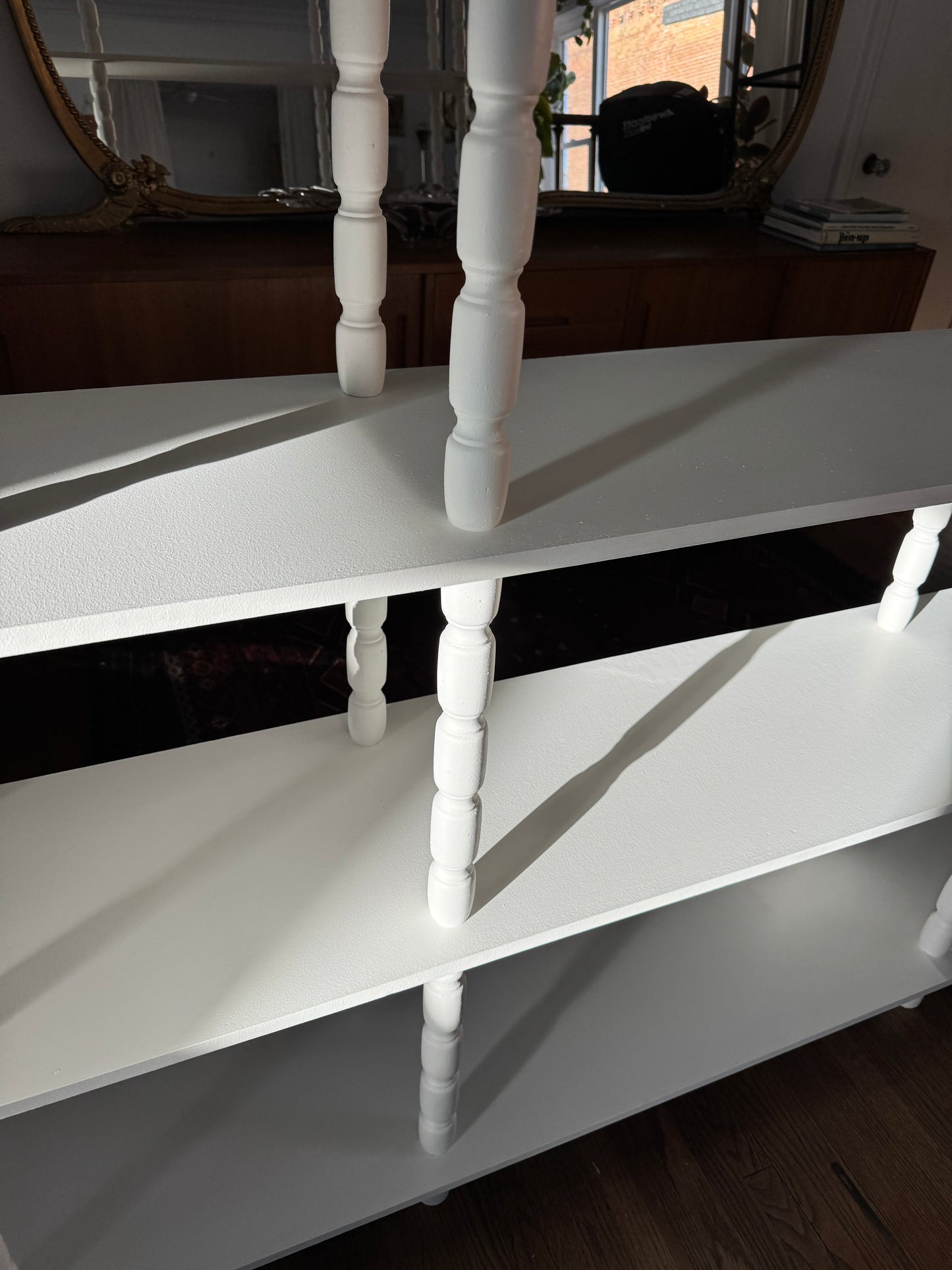 MCM Refinished White Shelf