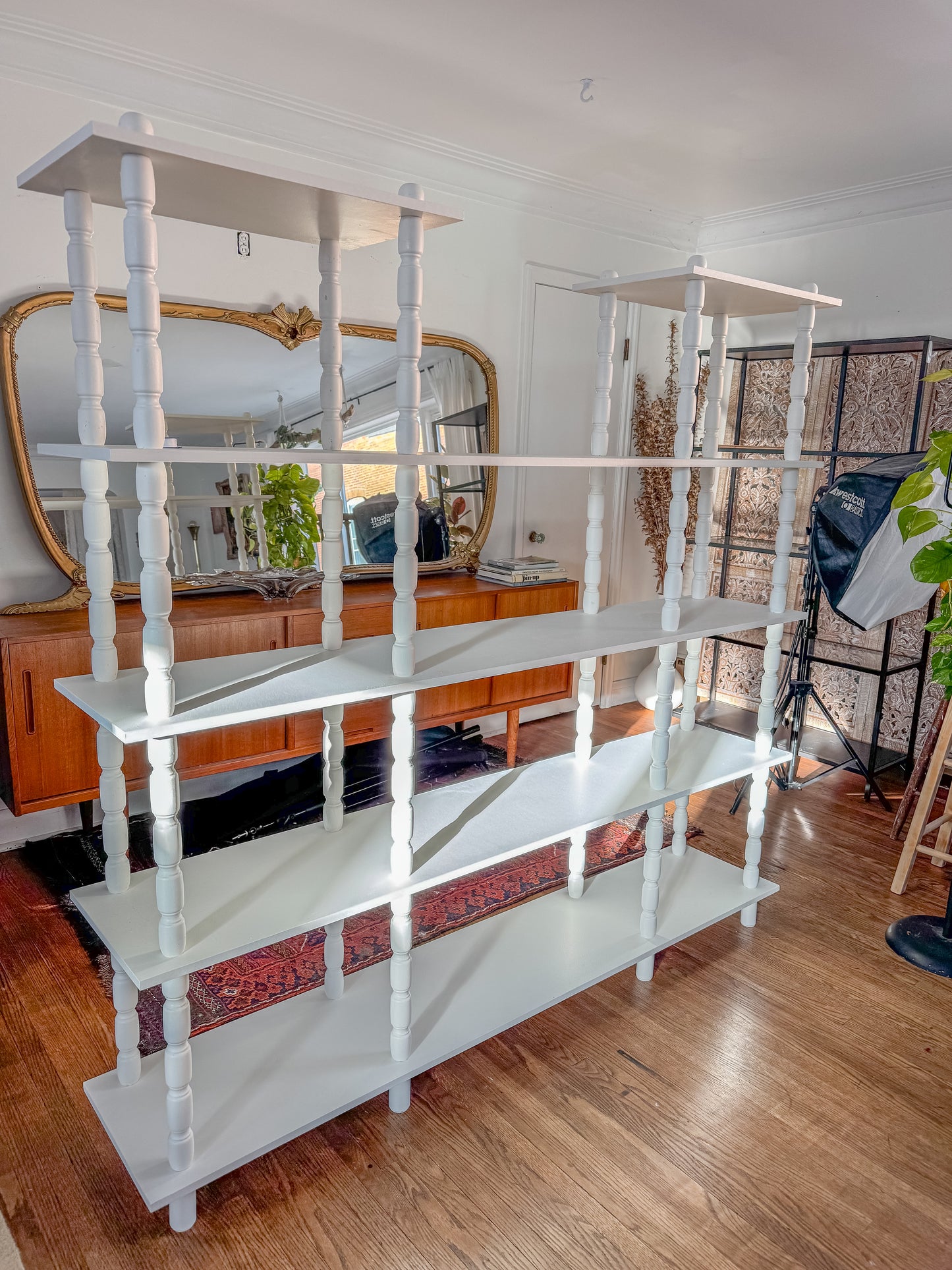 MCM Refinished White Shelf