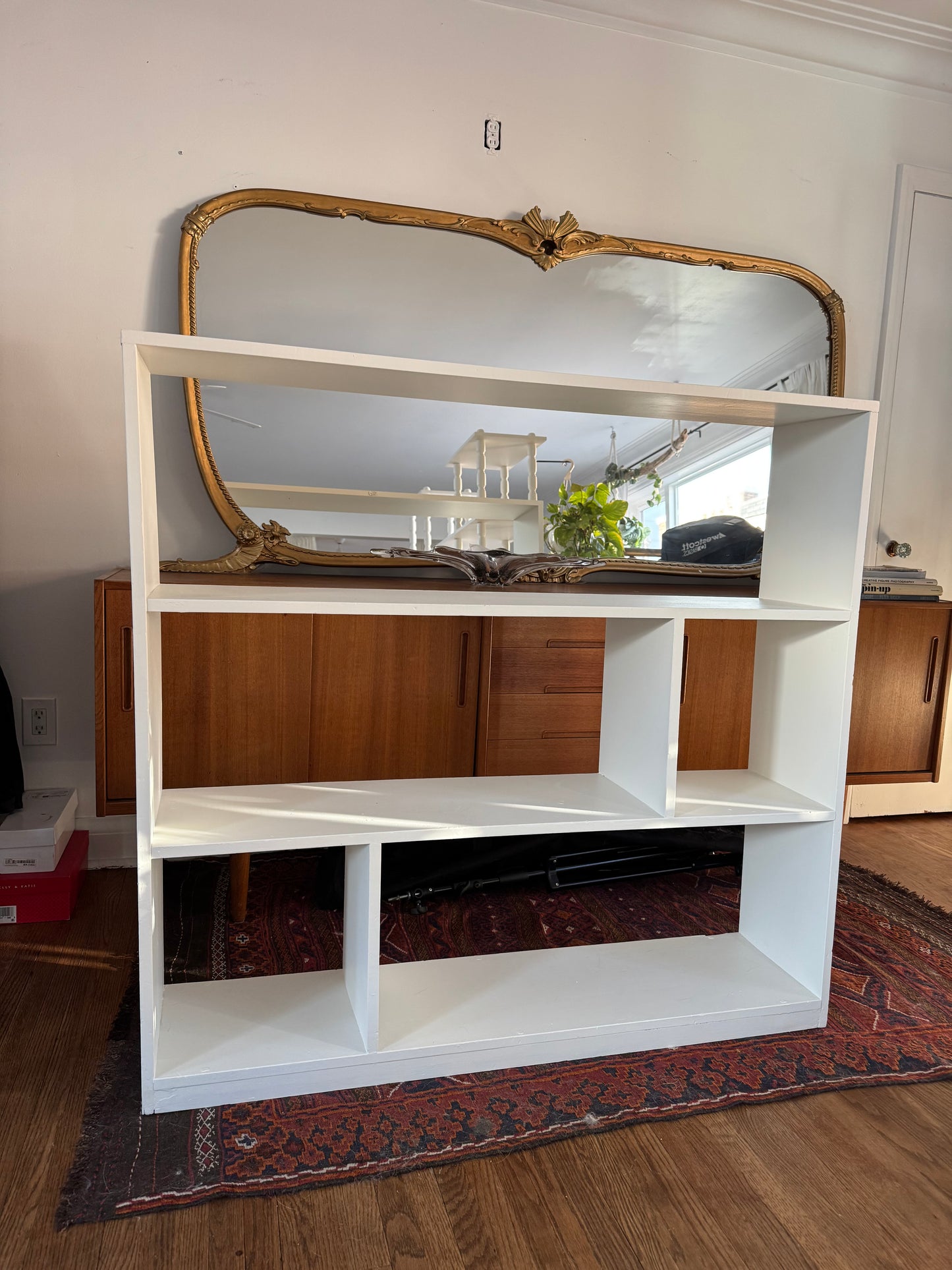 Refinished White Bookshelf