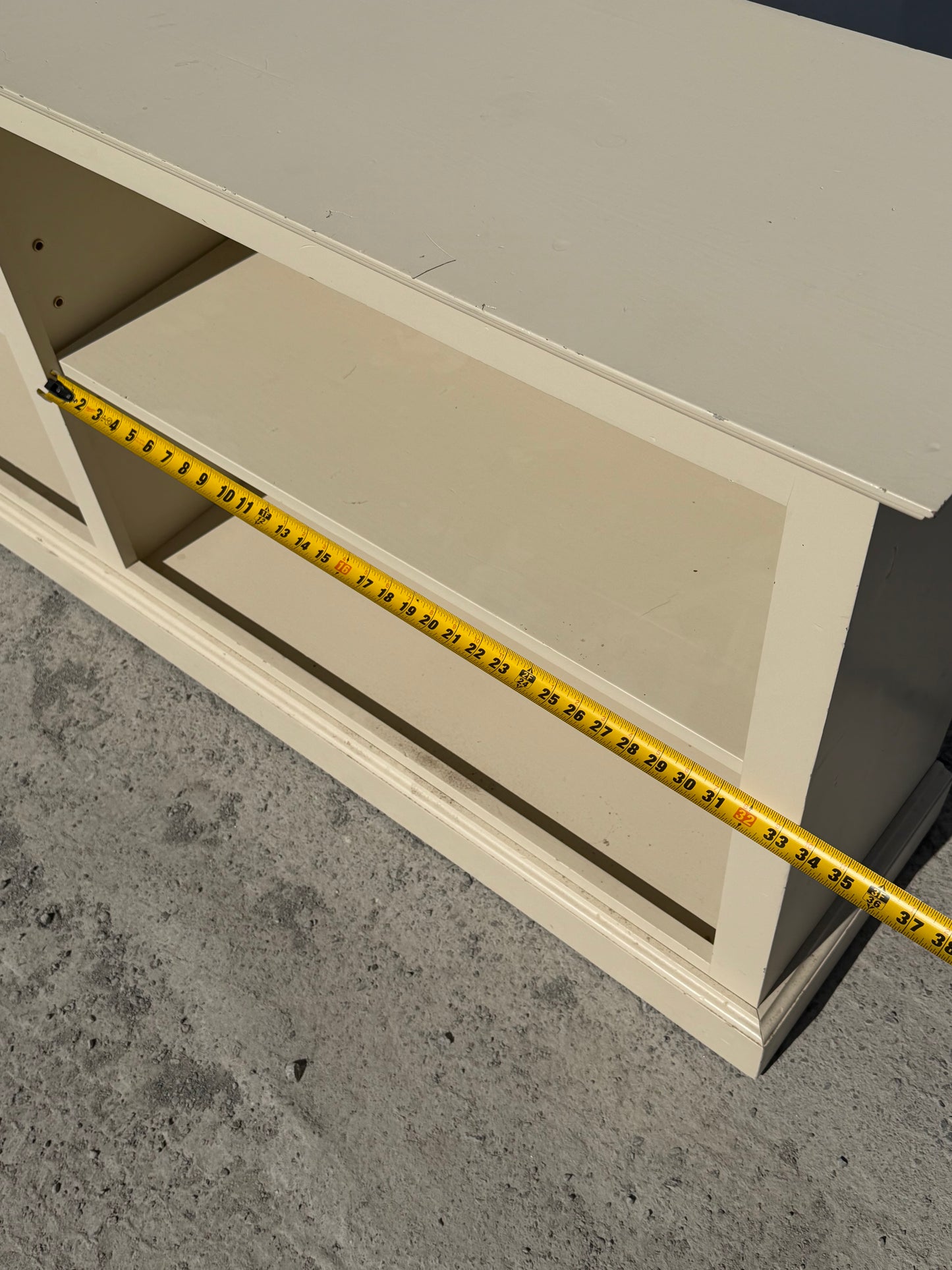 Classic Open Shelf Console