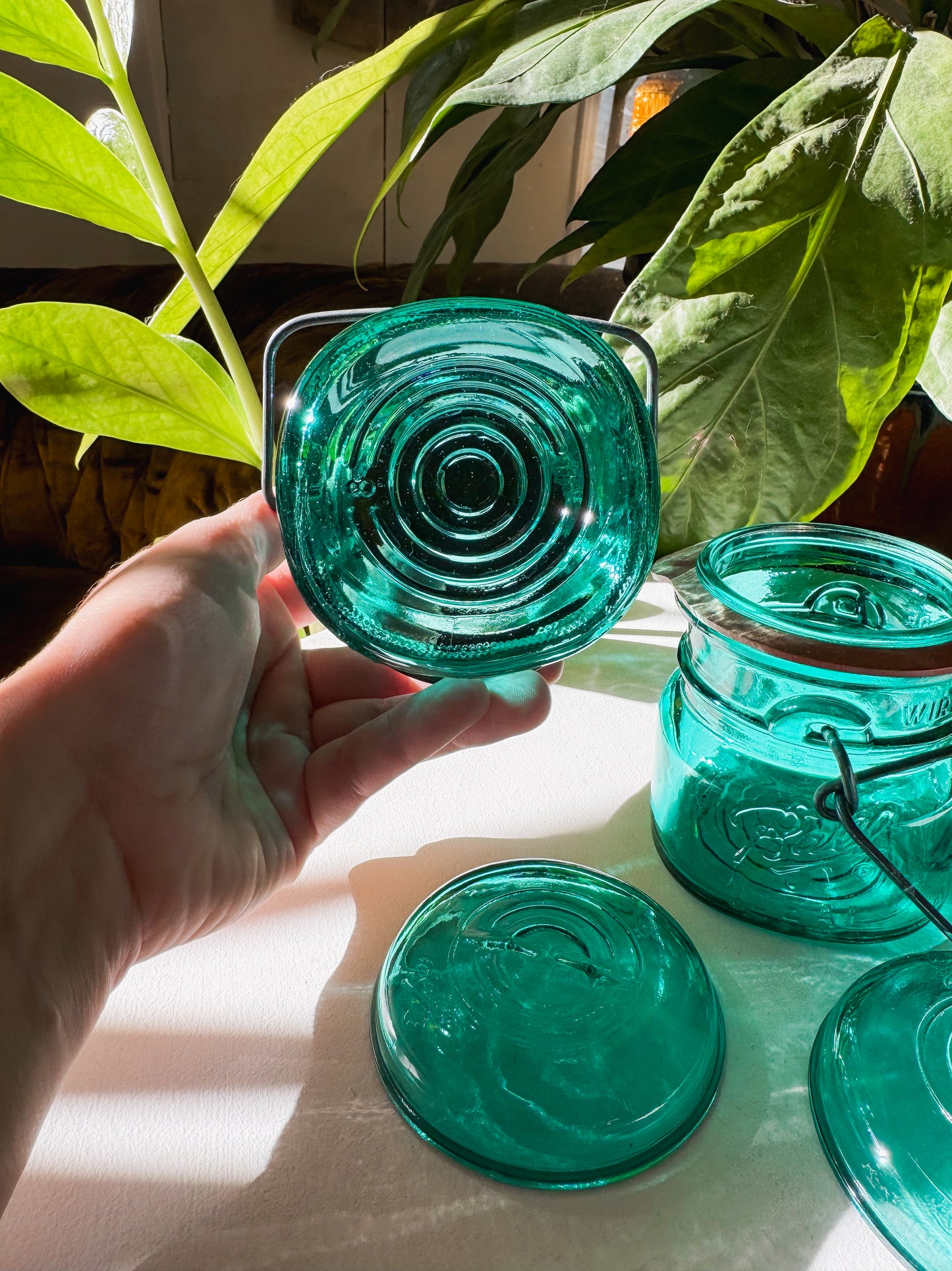 Teal Ball Jars