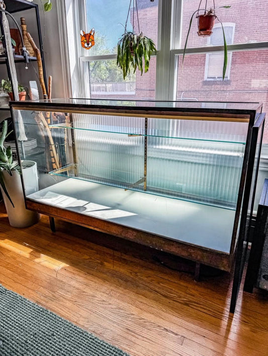 100 Year Old Brass Display Case