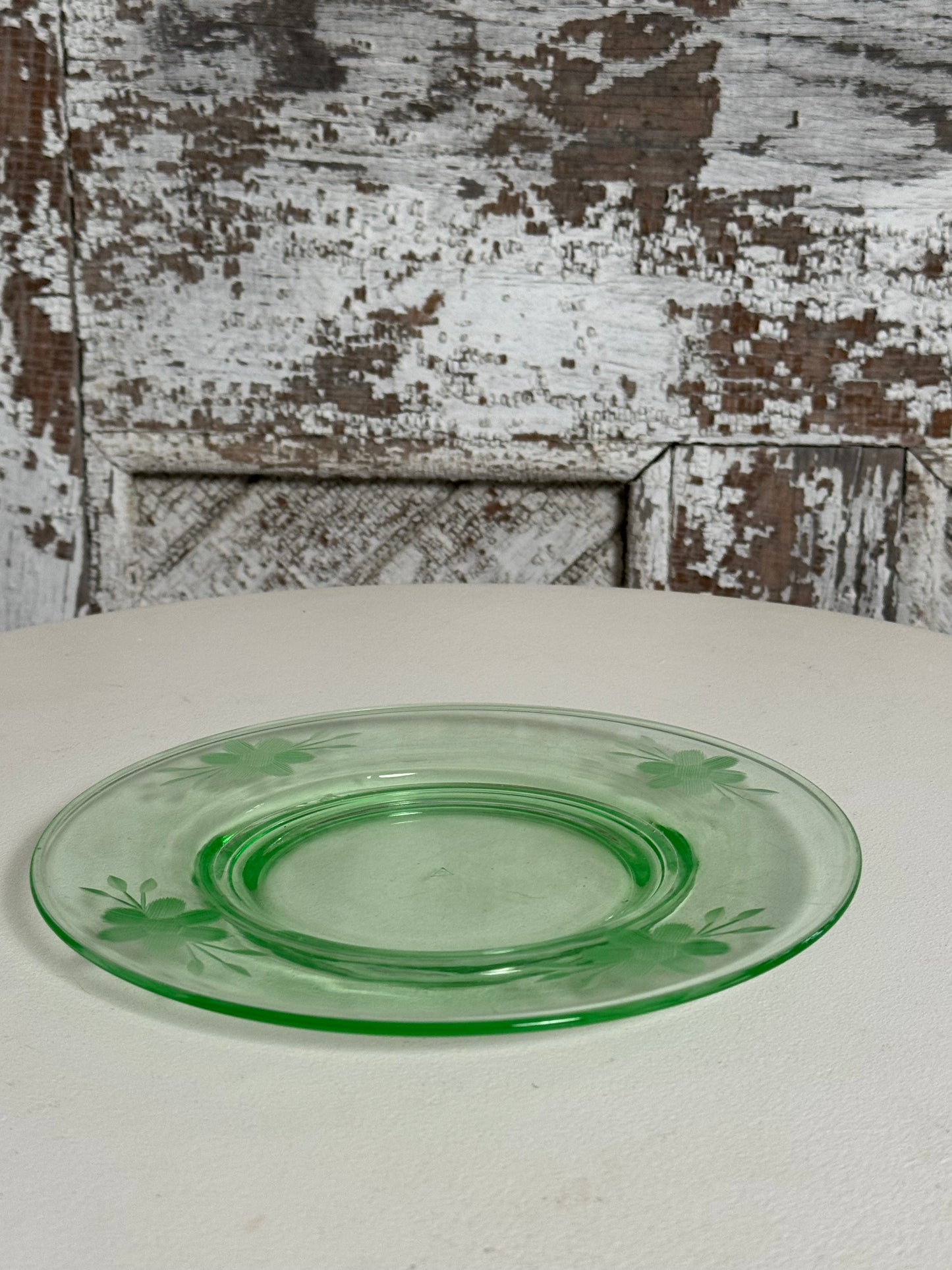 Uranium Etched Glass Plate