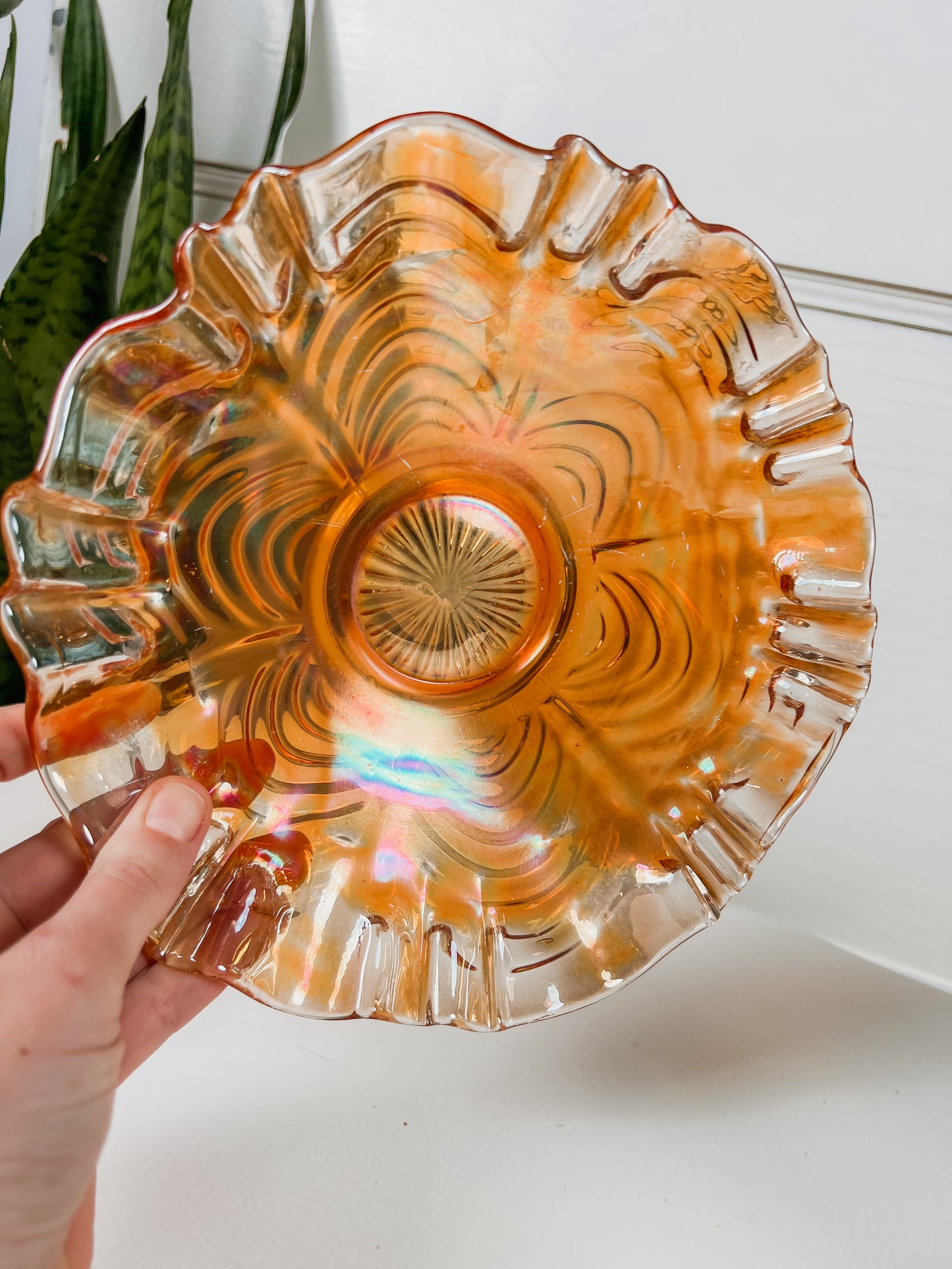 Imperial Carnival Glass Marigold Bowl