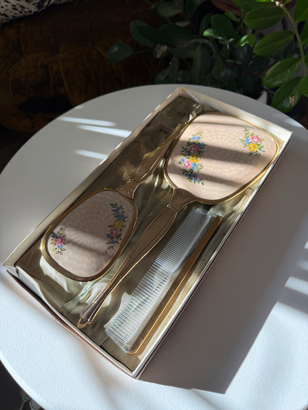 Brush, Mirror and Comb Vanity Set