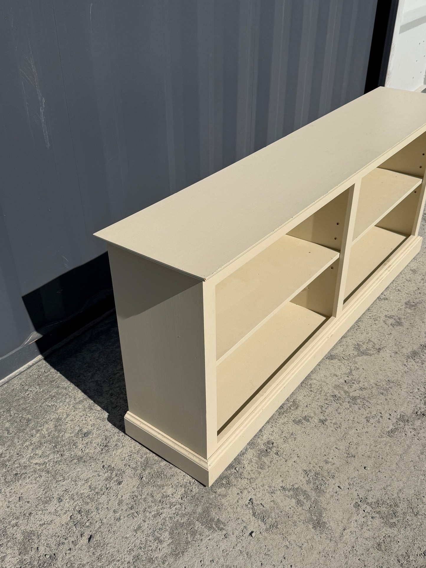 Classic Open Shelf Console