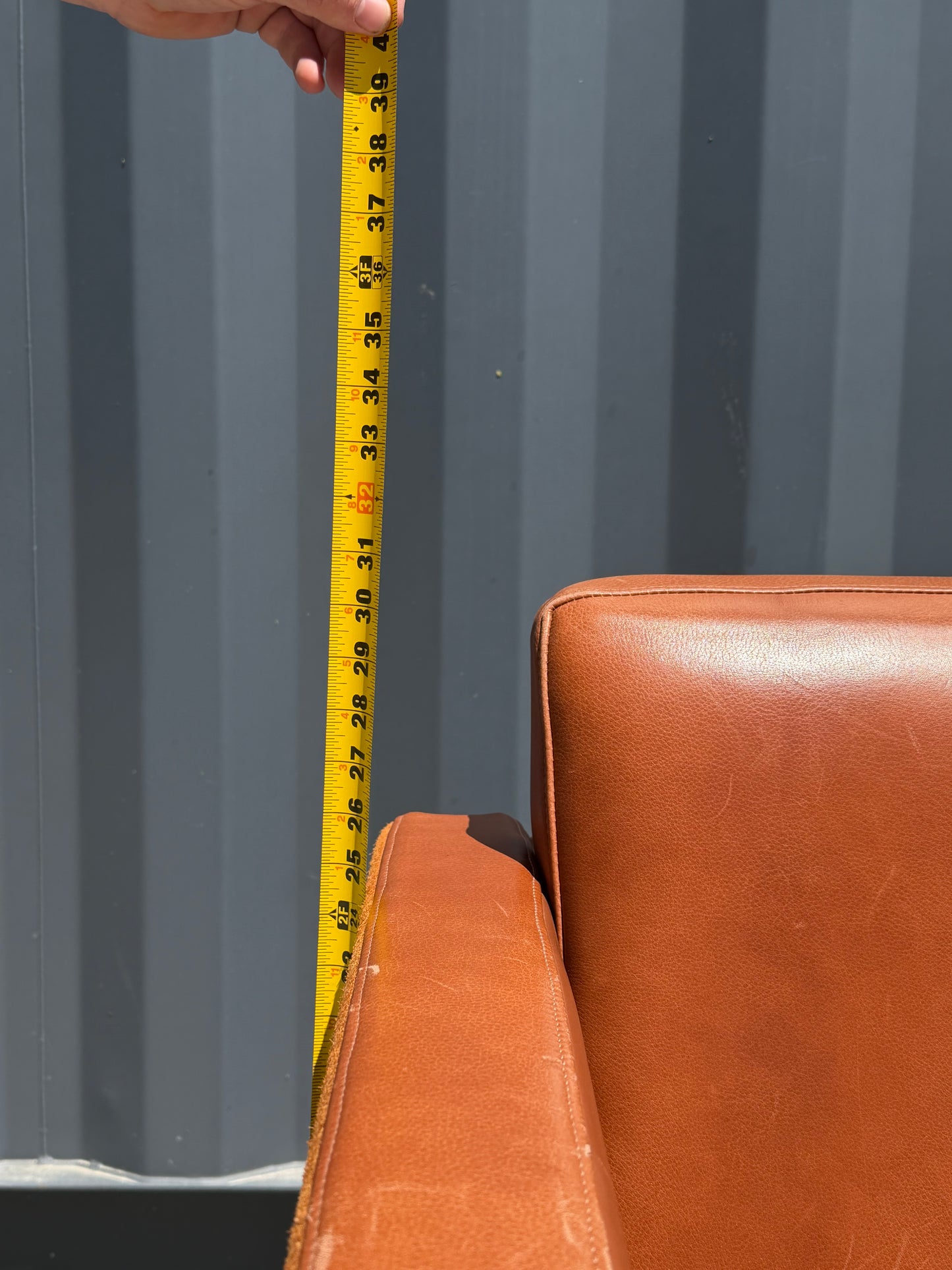 Reimagined MCM Leather Lounge Chair