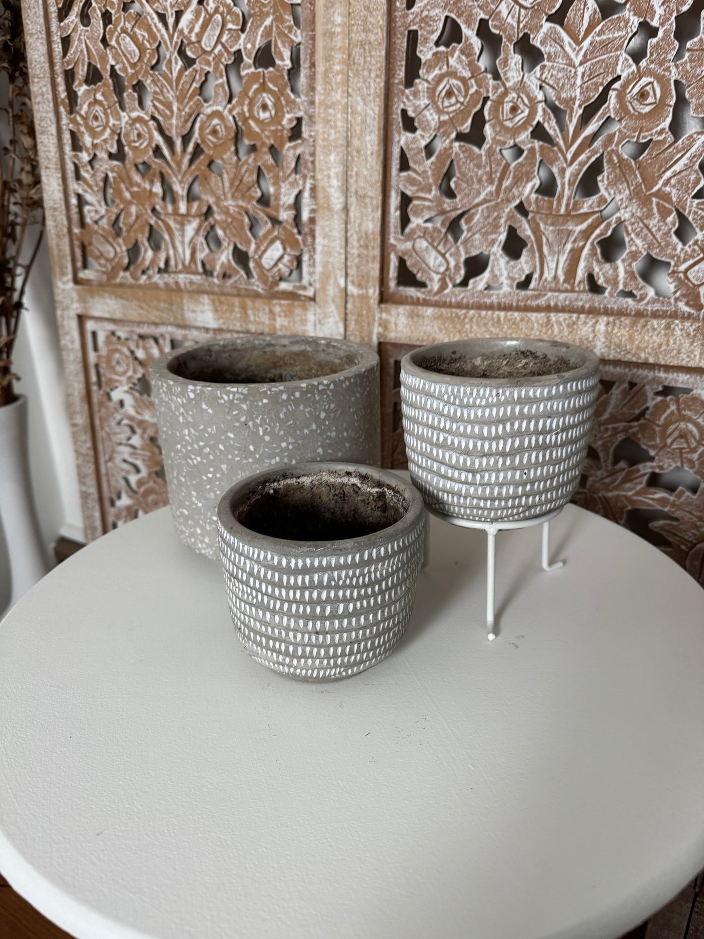 Gray Plant Pot Collection