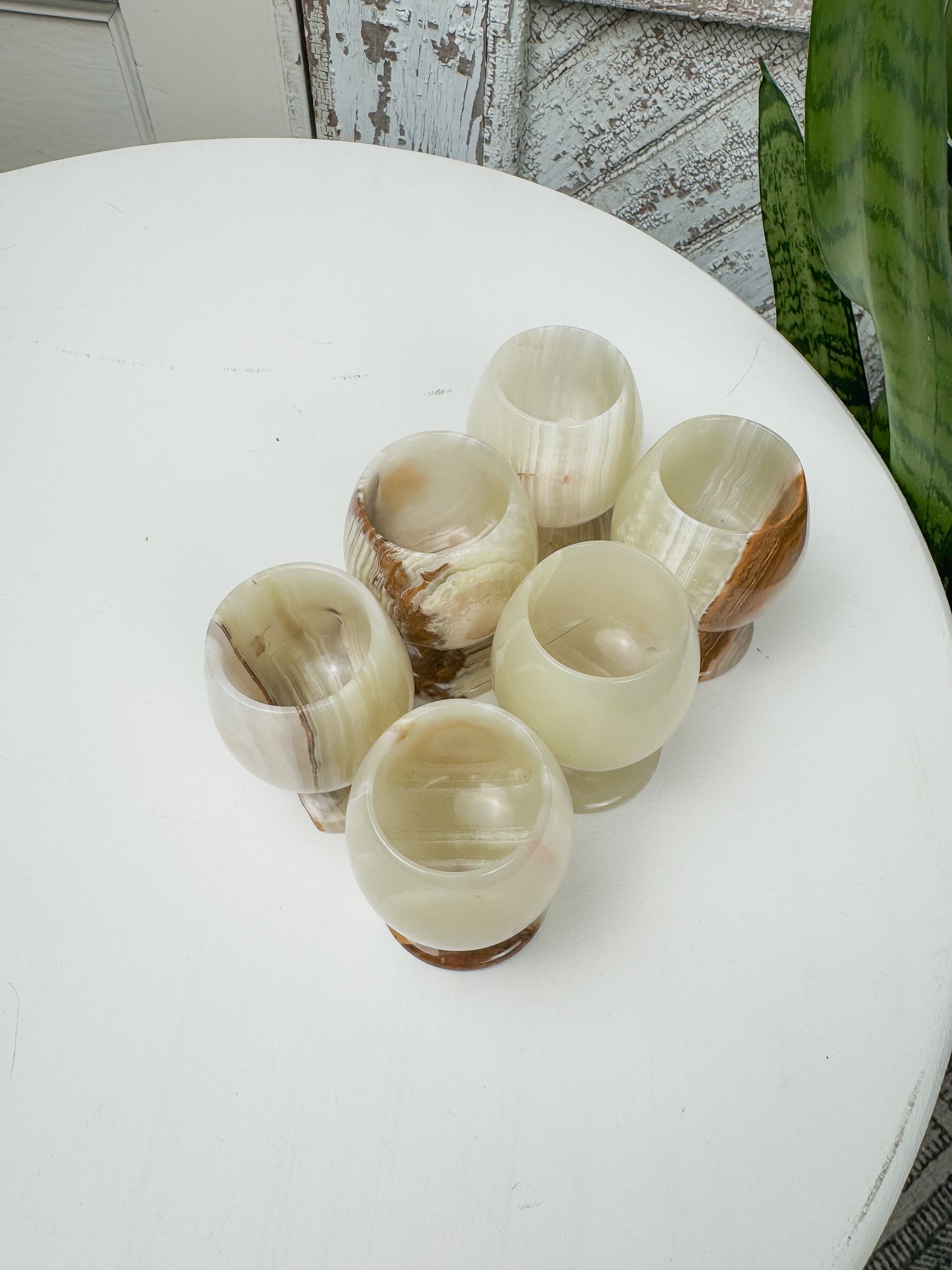 Onyx Marble Shot Glasses