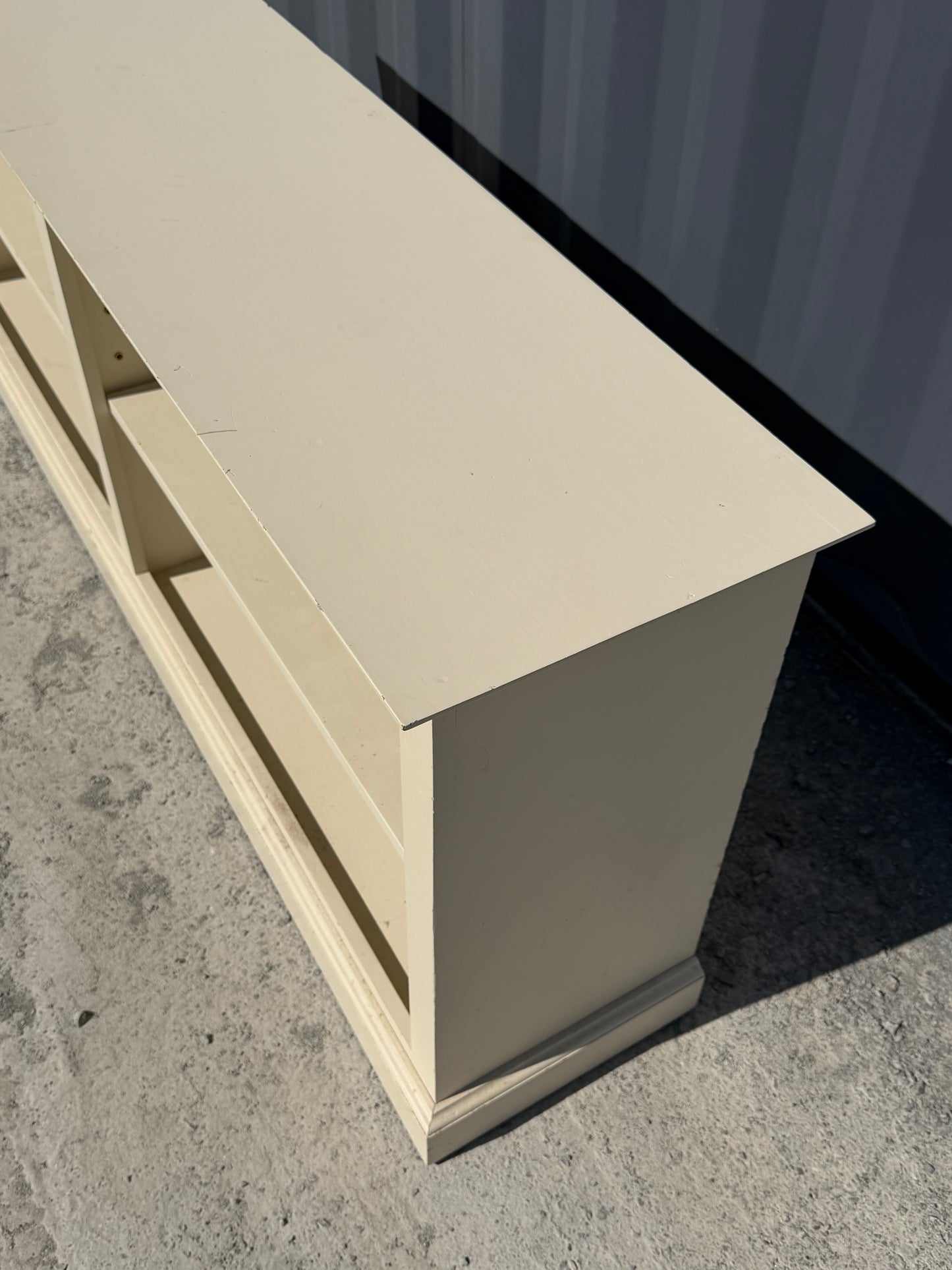 Classic Open Shelf Console