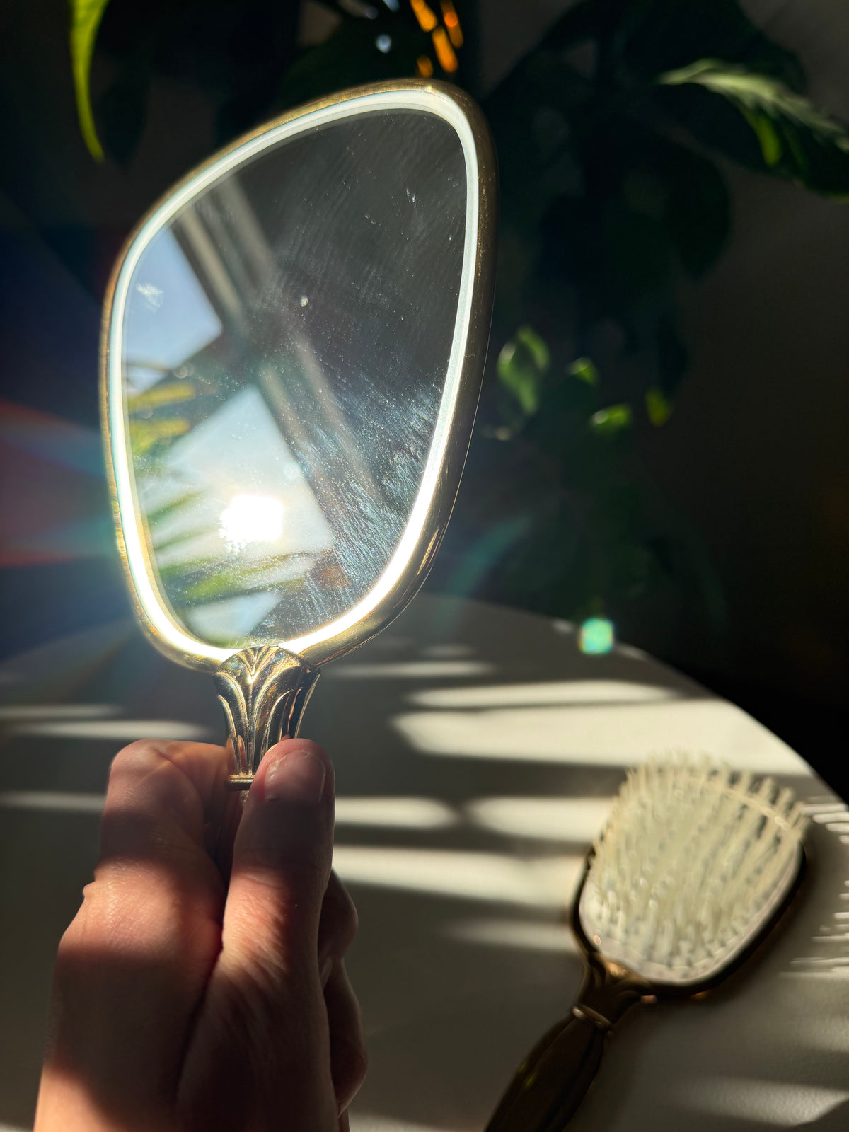 Brush, Mirror and Comb Vanity Set