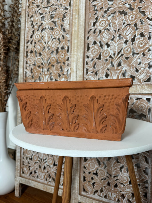 Rectangular Vintage Terracotta Planter