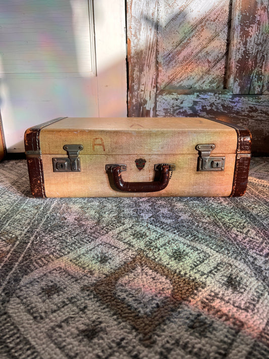 Antique McBrine Suitcase A