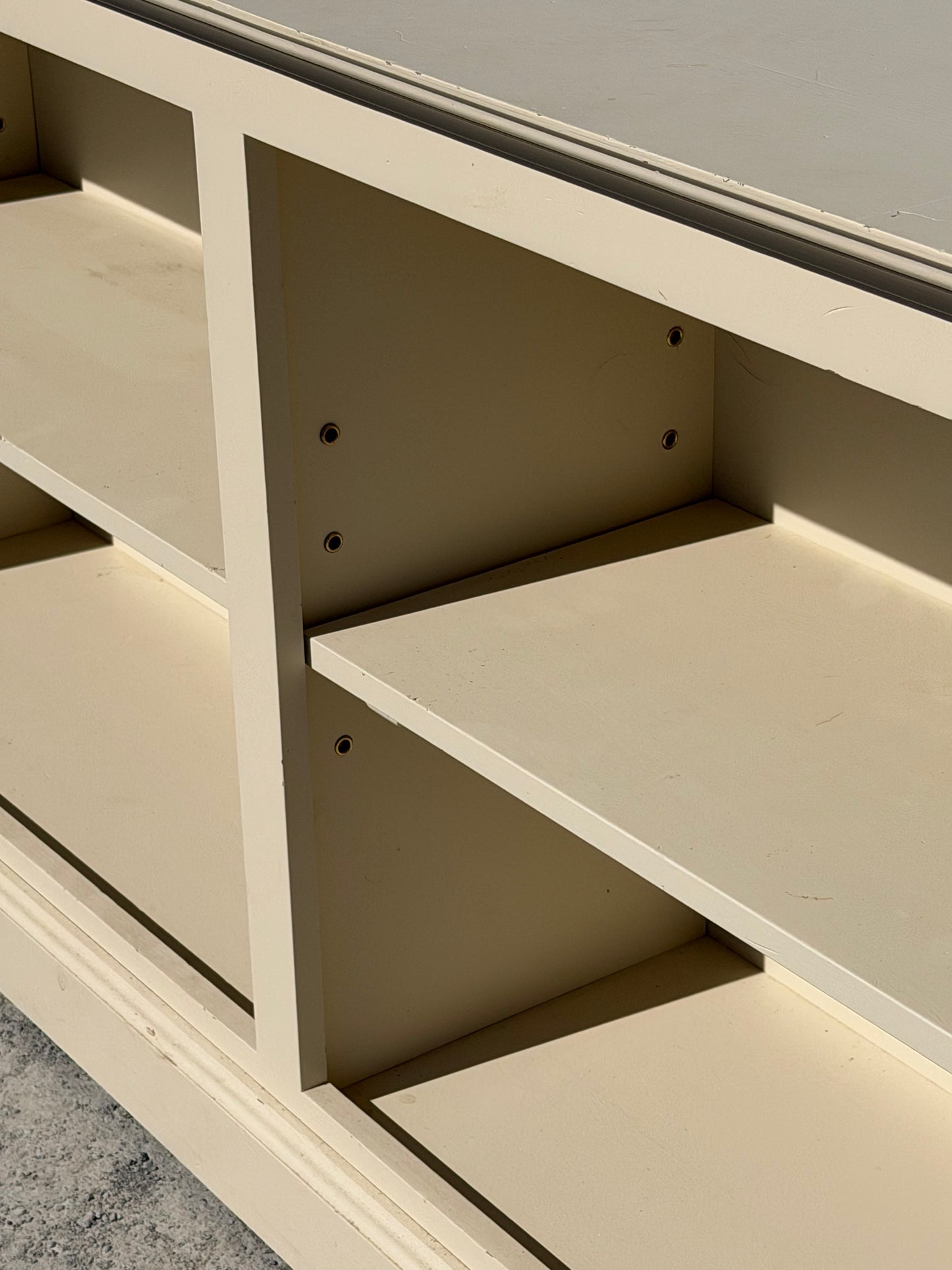 Classic Open Shelf Console